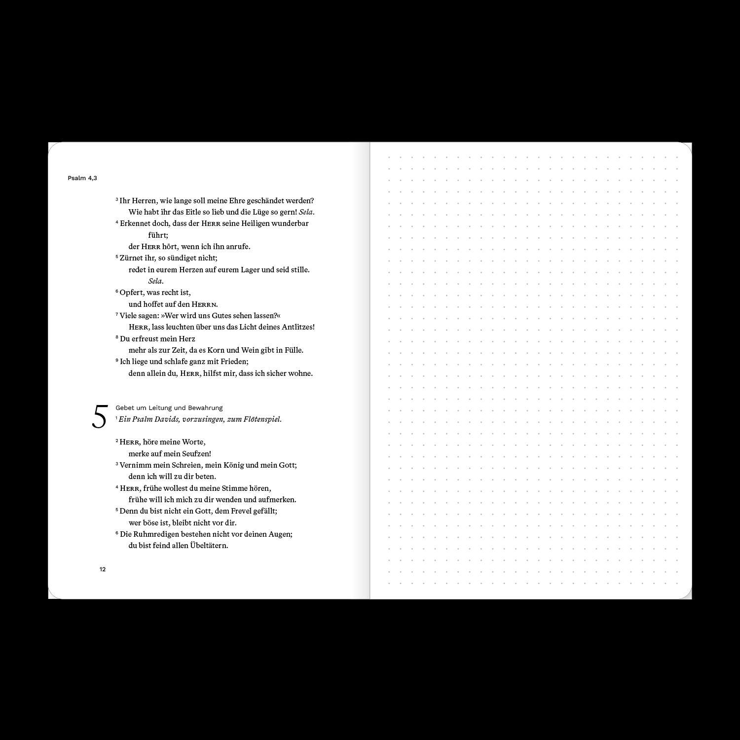 Beispielinhalt (Bild) Die Psalmen 1-72 (Bibeljournal)