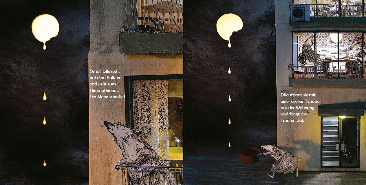 Beispielinhalt (Bild) Mondeis: Trägerin des Astrid-Lindgren-Gedächtnis-Preises 2020; Nominiert für den Deutschen Jugendliteraturpreis 2024, Kategorie Bilderbuch