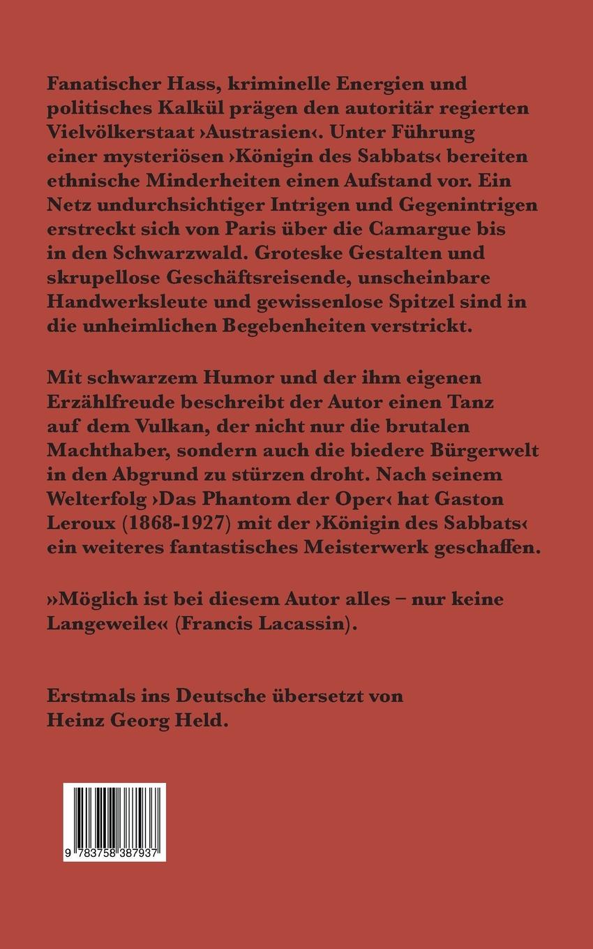 Rückseitencover Die Königin des Sabbats