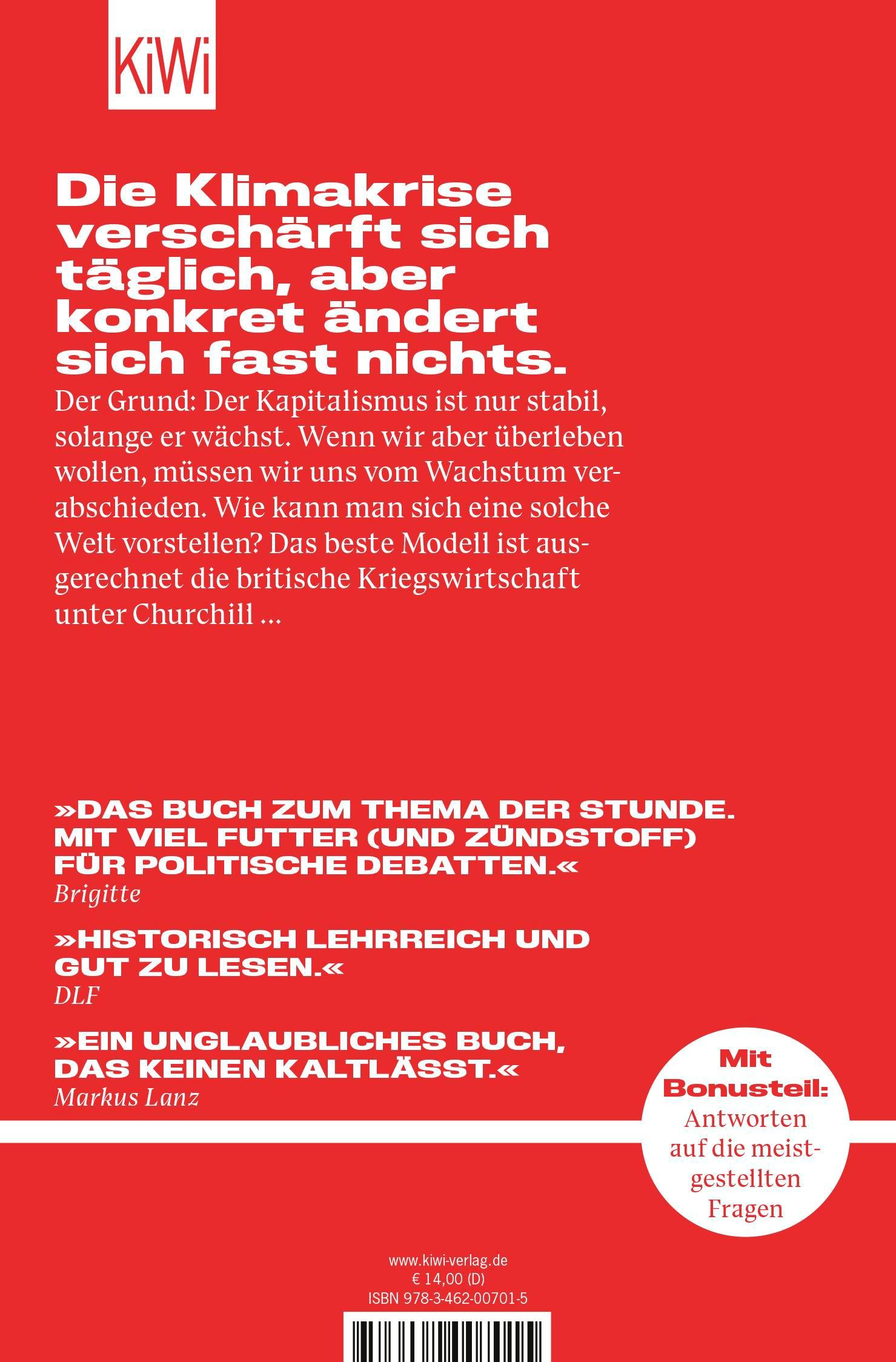 Rückseitencover Das Ende des Kapitalismus