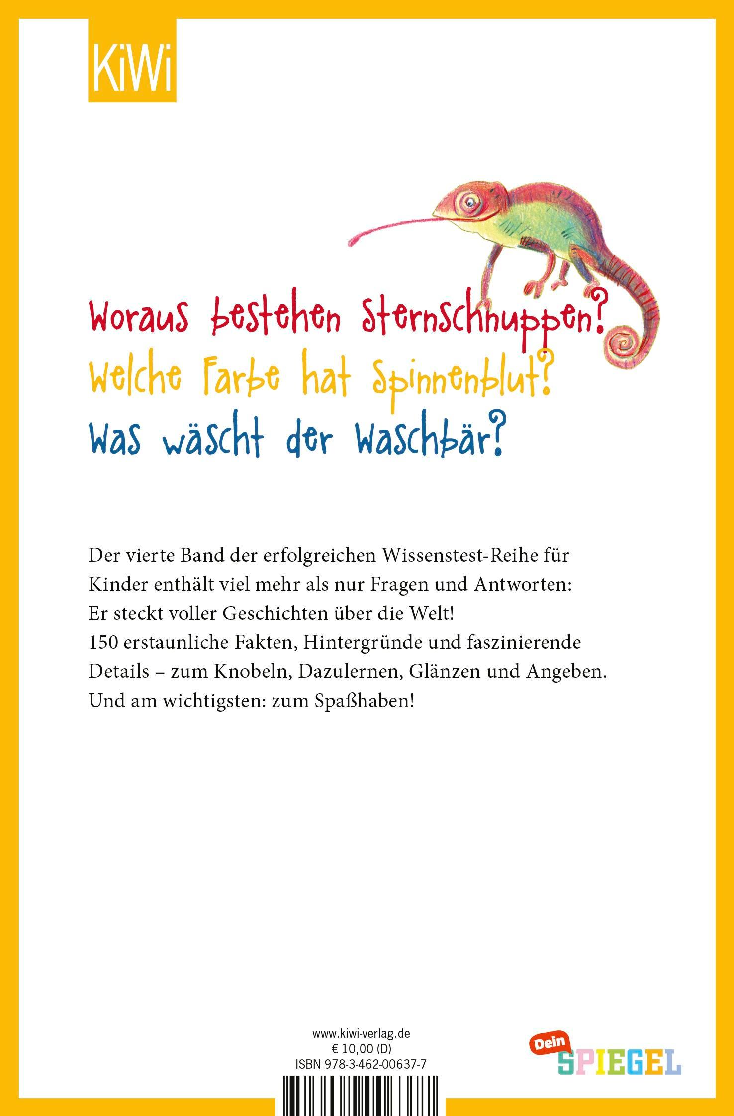 Rückseitencover Der geniale Wissenstest für Kinder