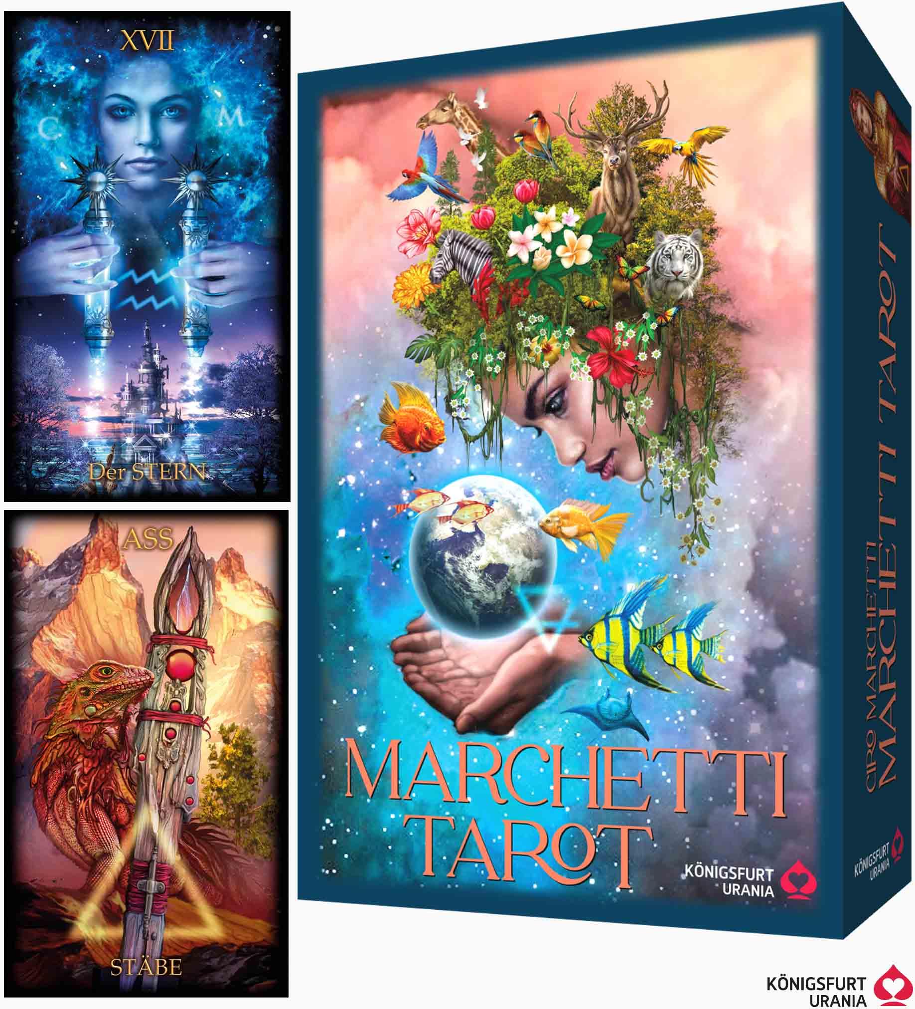 Vorderes Coverbild Marchetti Tarot - Folge deiner Intuition!