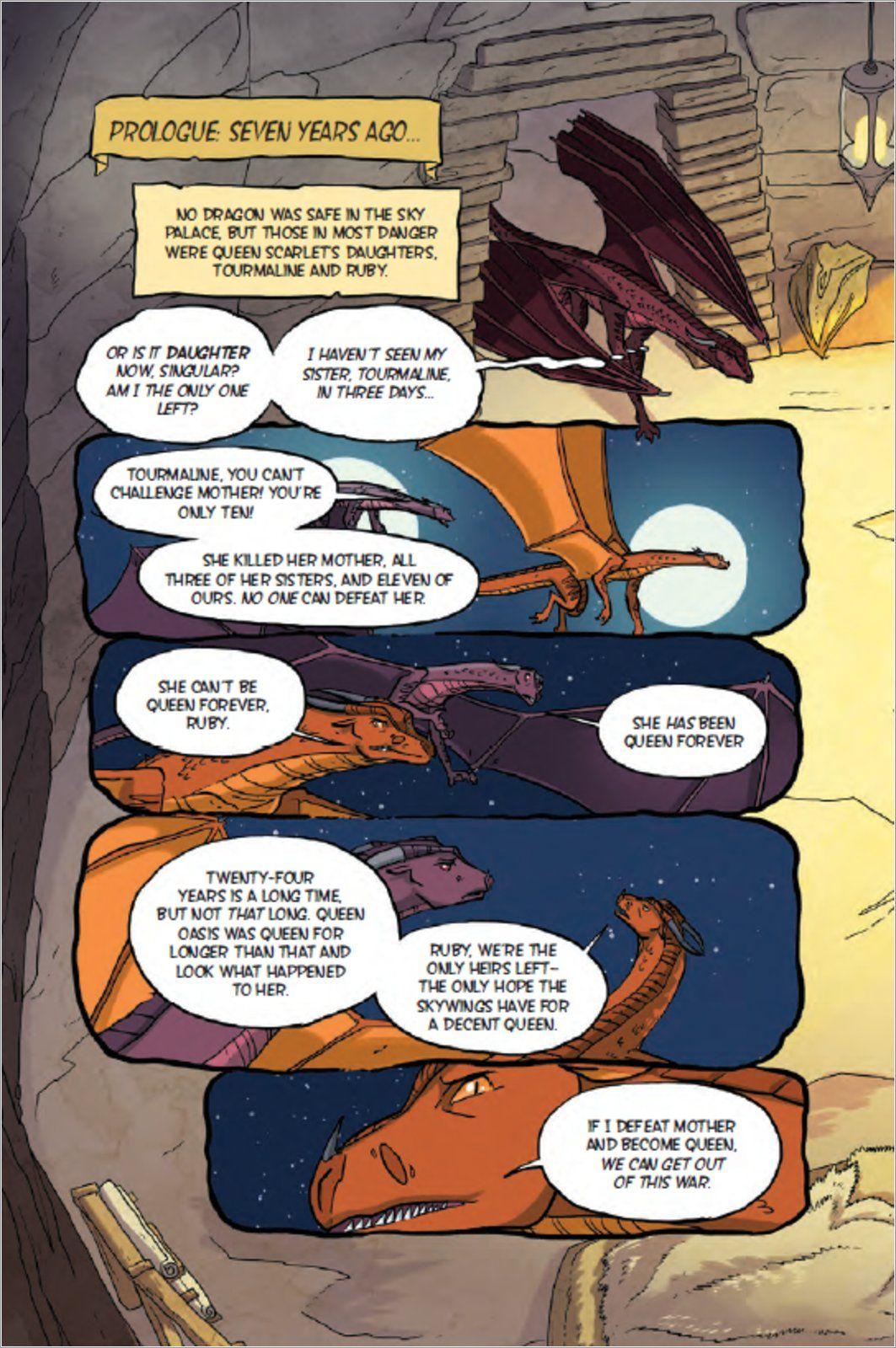 Beispielinhalt (Bild) Escaping Peril: A Graphic Novel (Wings of Fire Graphic Novel #8)