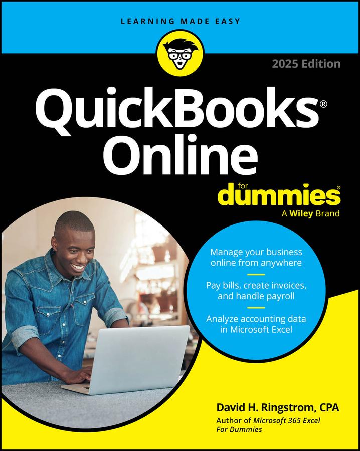 Vorderes Coverbild QuickBooks Online for Dummies, 2025 Edition