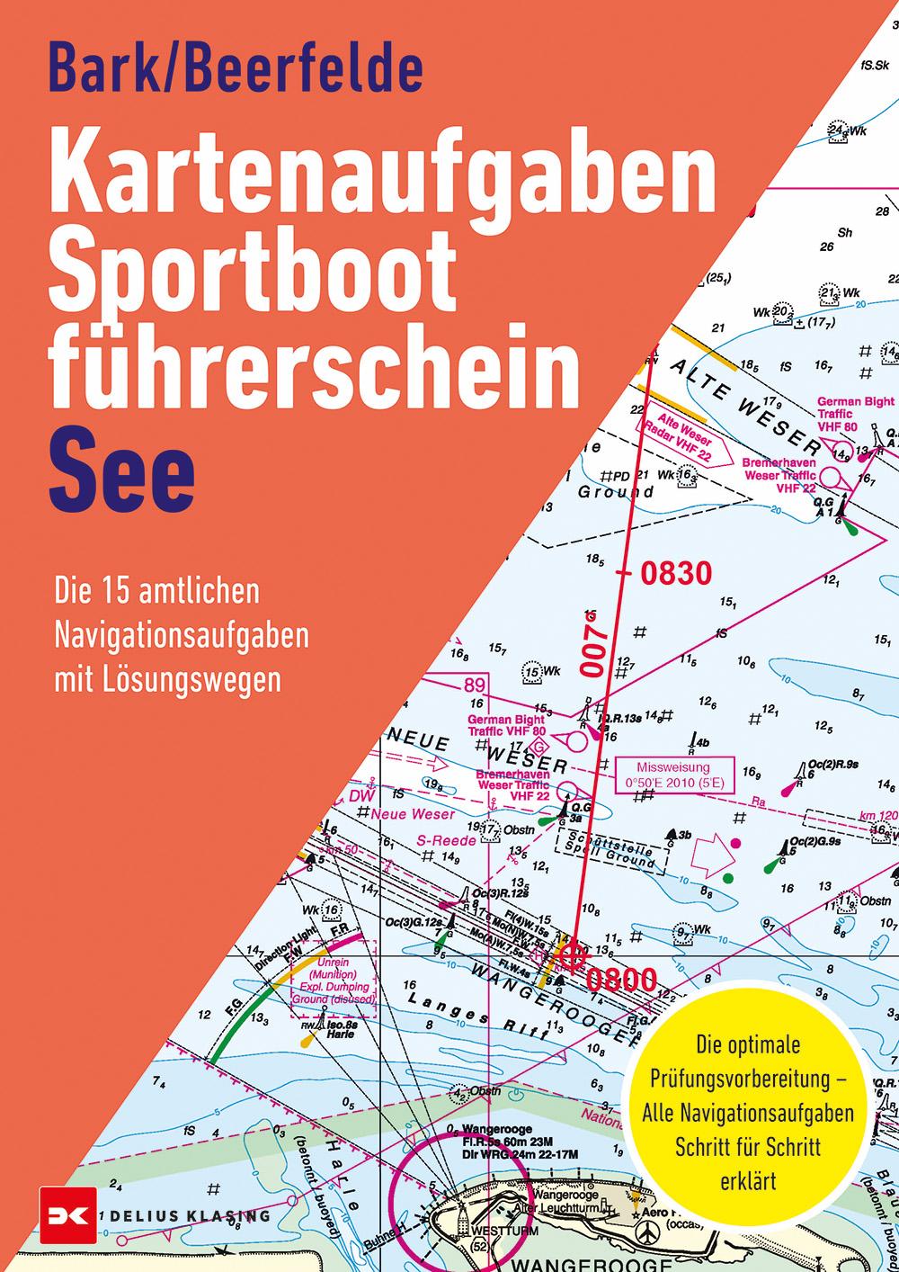 Vorderes Coverbild Kartenaufgaben Sportbootführerschein See