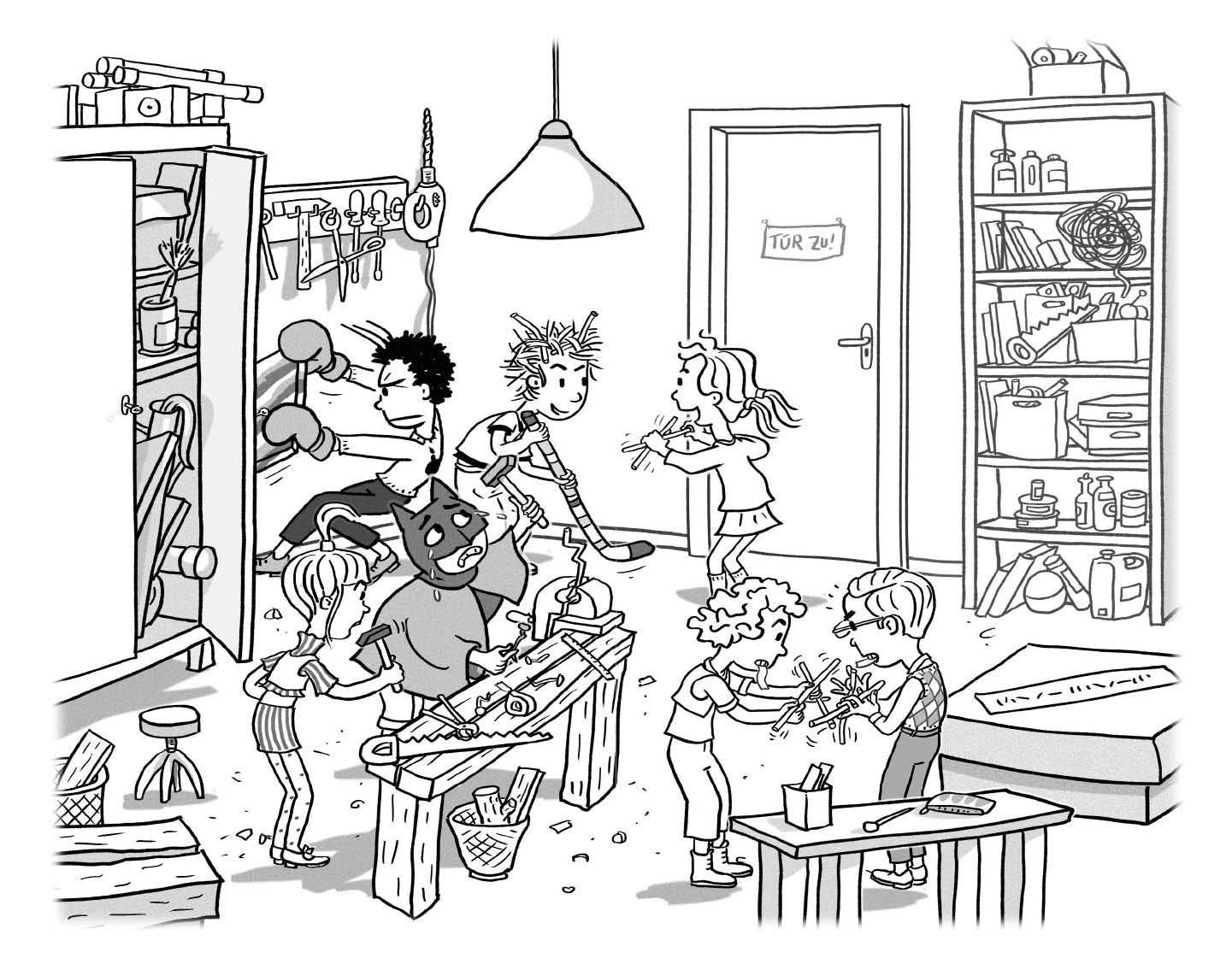 Beispielinhalt (Bild) Ellas Klasse und die gigantische Weihnachtsfeier