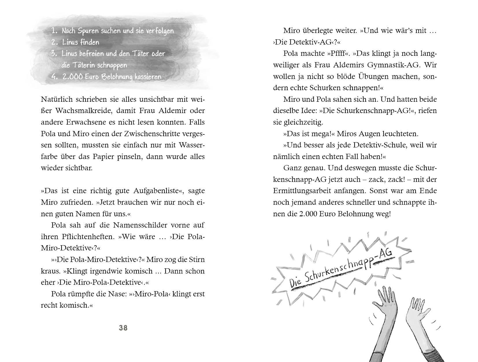 Beispielinhalt (Bild) Die Schurkenschnapp-AG