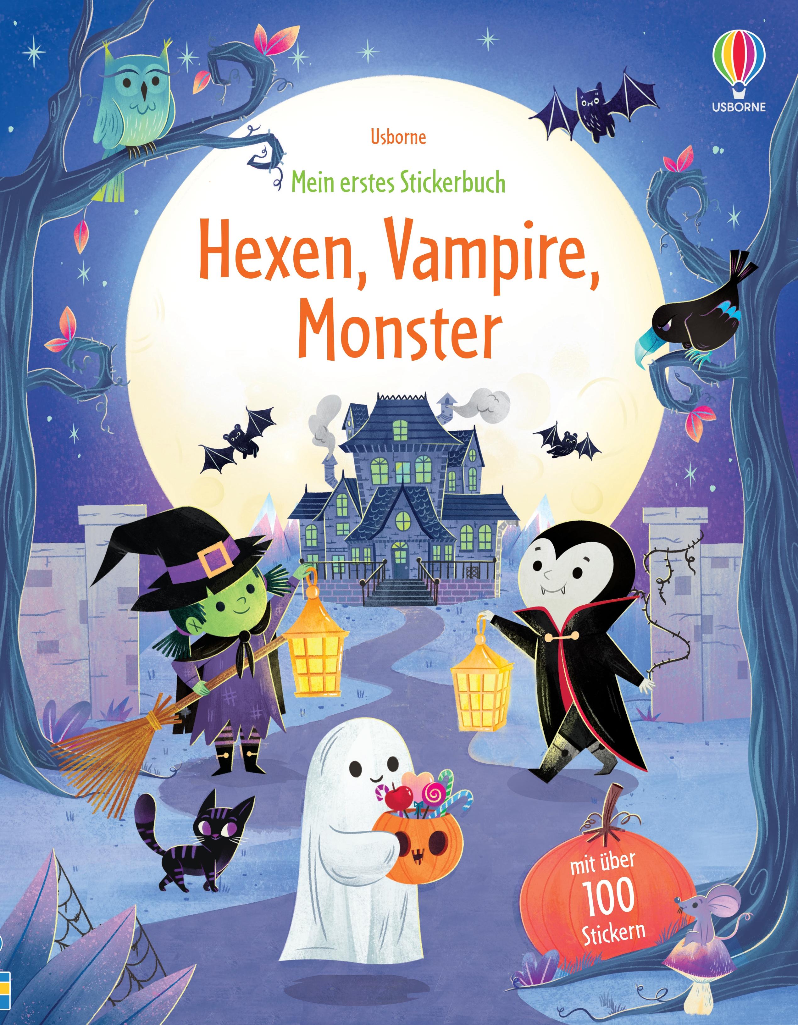 Vorderes Coverbild Mein erstes Stickerbuch: Hexen, Vampire, Monster