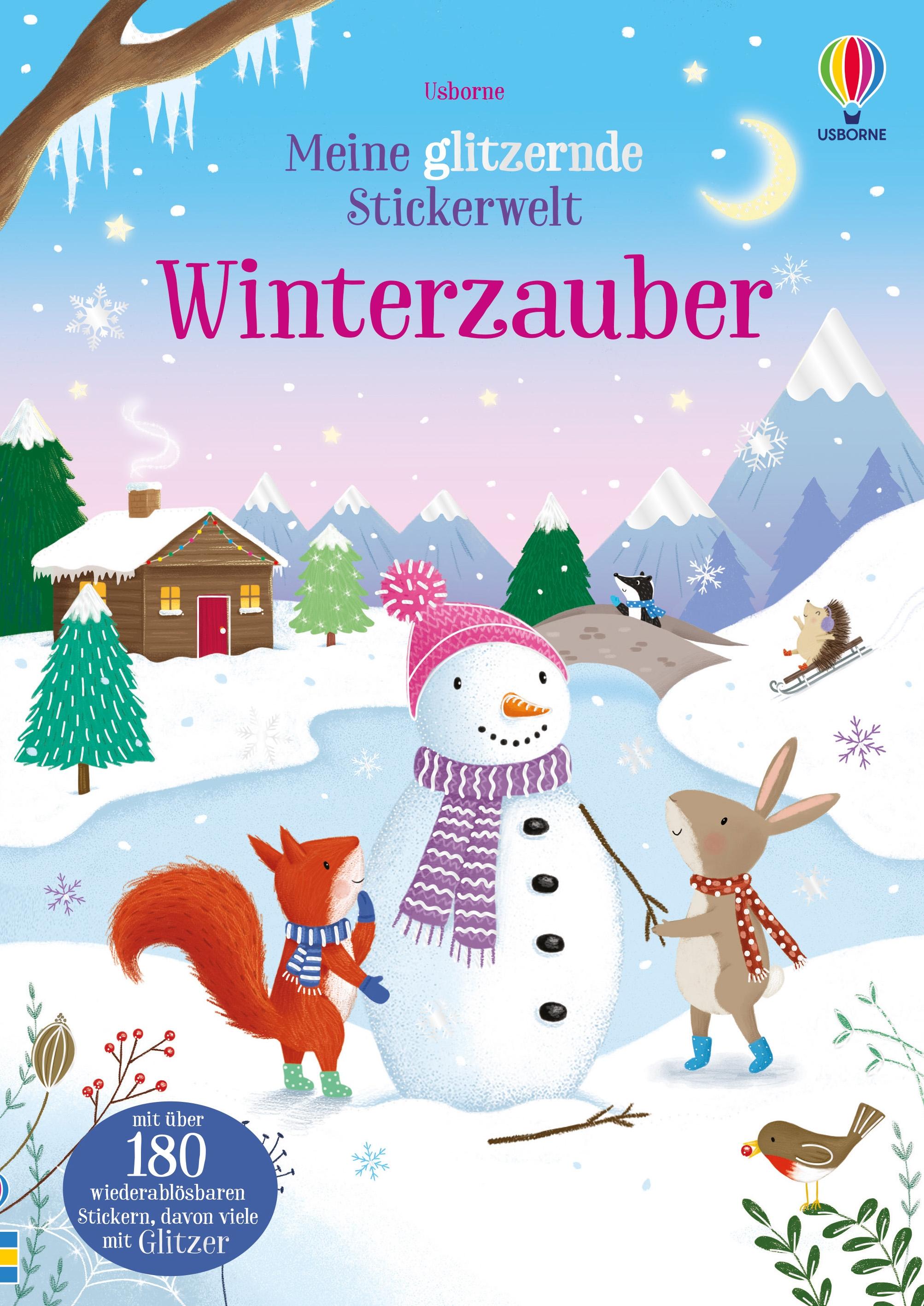Vorderes Coverbild Meine glitzernde Stickerwelt: Winterzauber