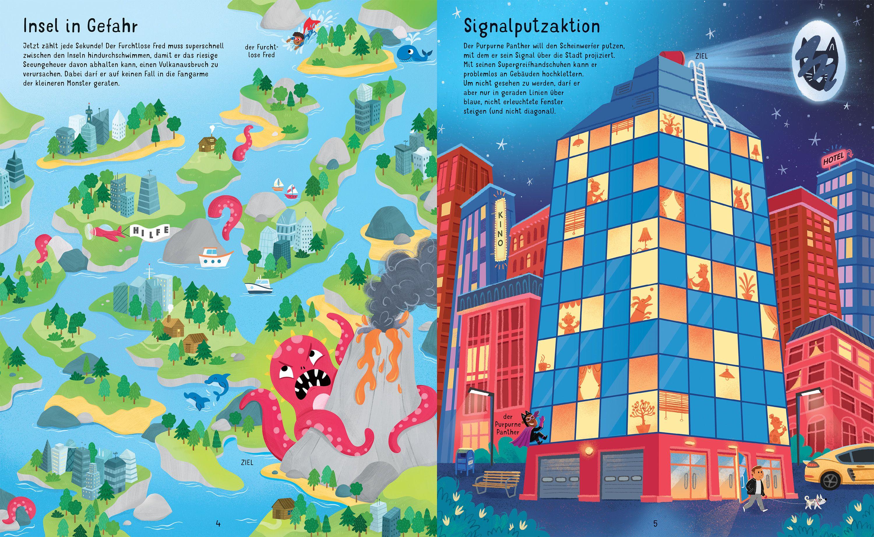 Beispielinhalt (Bild) Der große Labyrinthe-Spaß: Superkids im Einsatz