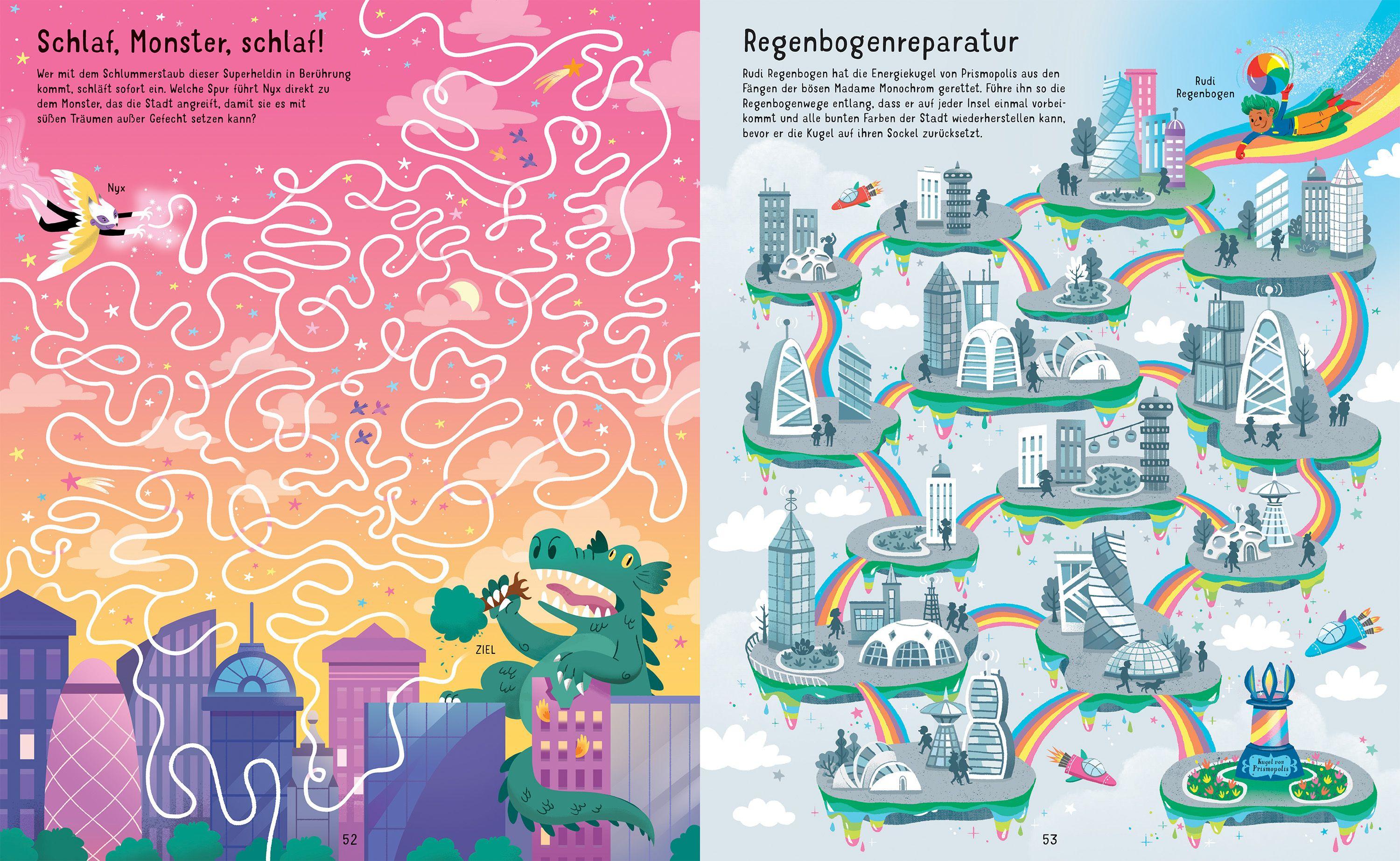 Beispielinhalt (Bild) Der große Labyrinthe-Spaß: Superkids im Einsatz