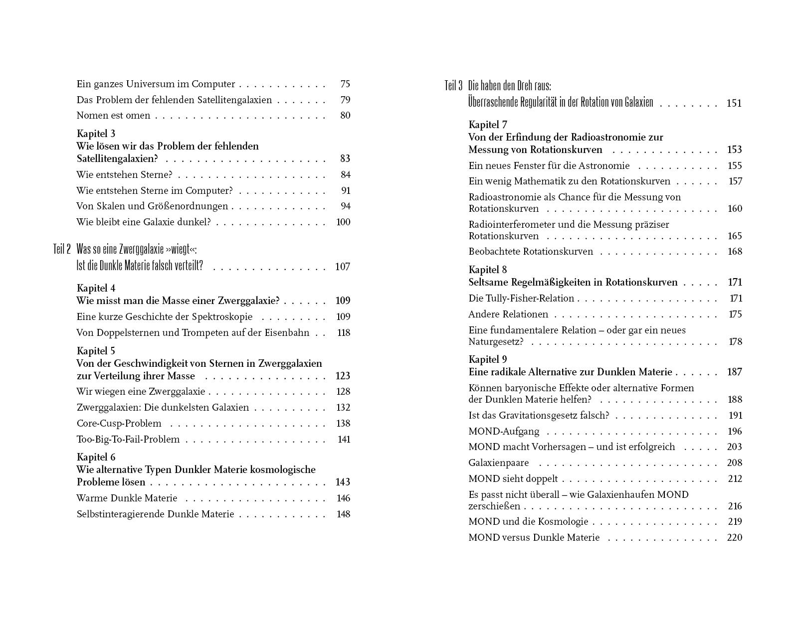 Beispielinhalt (Bild) Von tanzenden Galaxien, Dunkler Materie und anderen kosmischen Rätseln