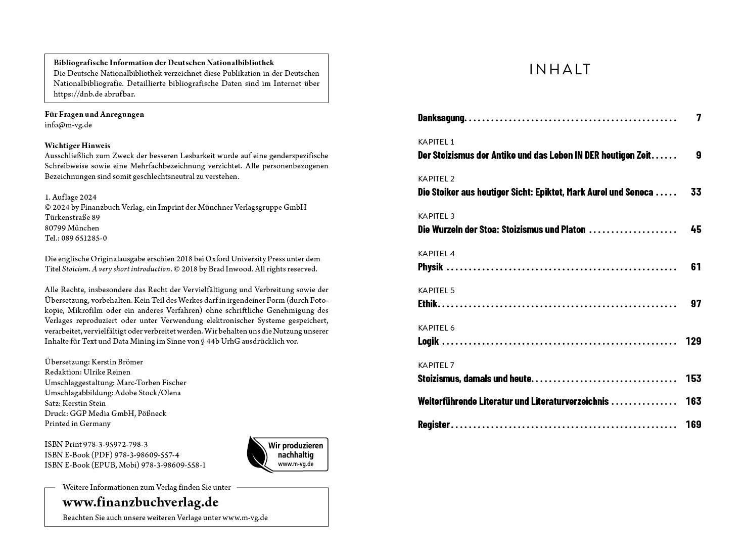 Beispielinhalt (Bild) Stoizismus für Eilige
