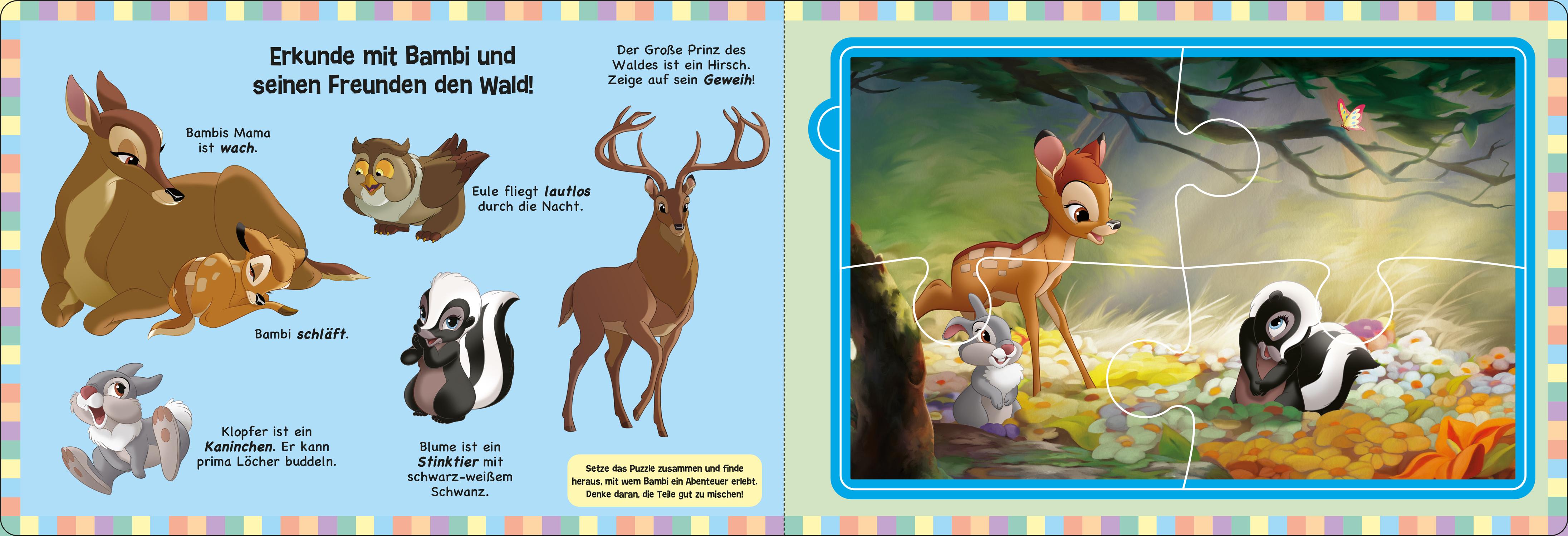 Beispielinhalt (Bild) Disney: Mein erstes Puzzlebuch - Große Puzzleteile für kleine Hände!