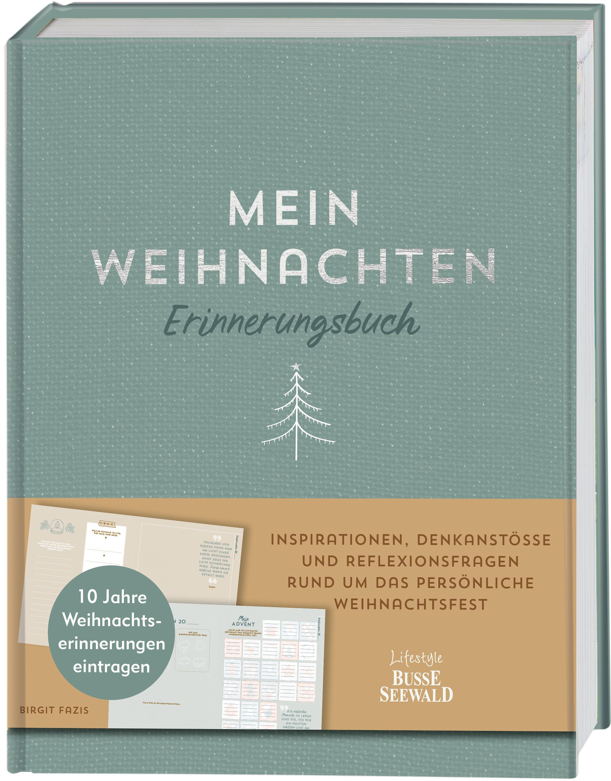 Vorderes Coverbild Mein Weihnachten. Erinnerungsbuch.