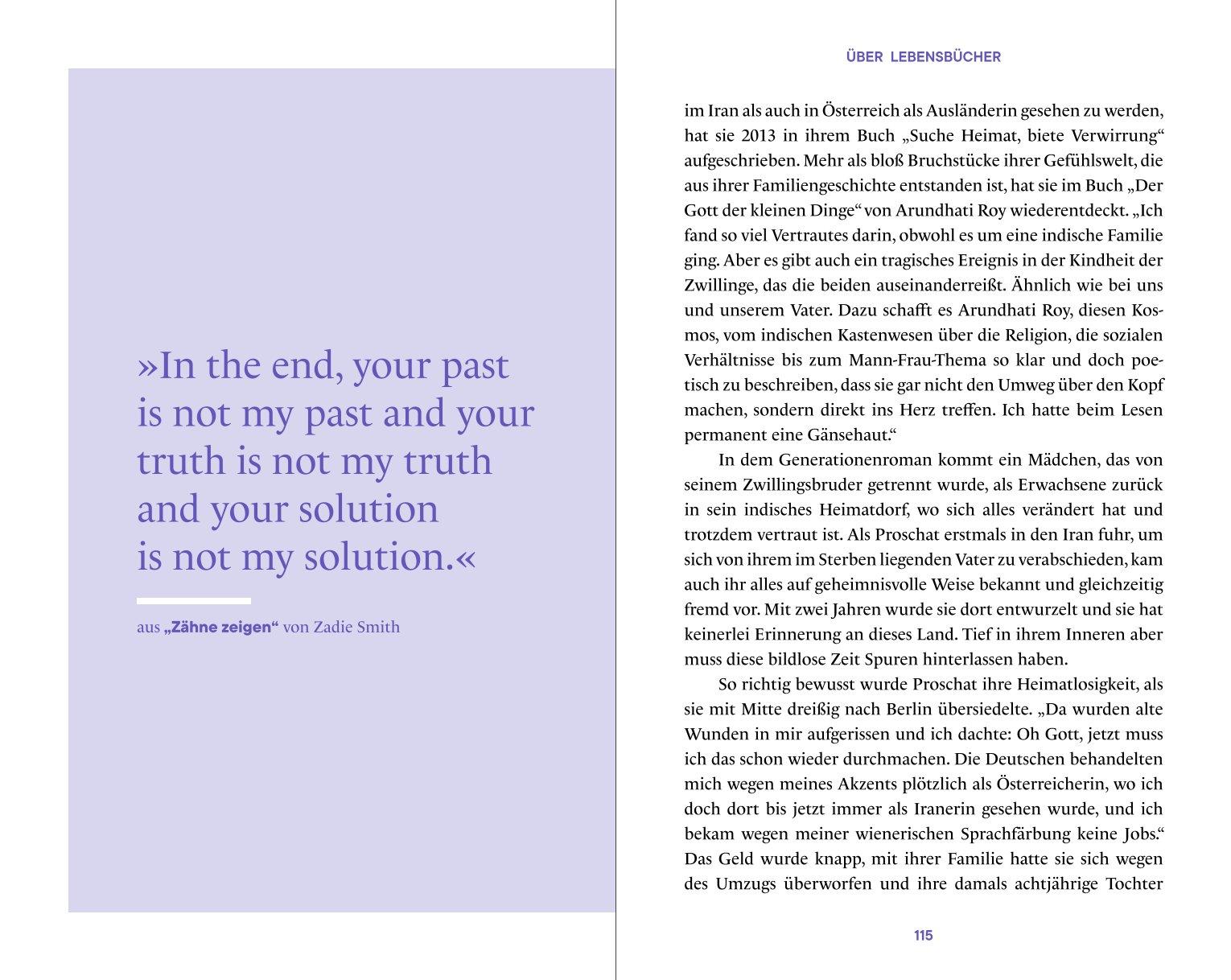 Beispielinhalt (Bild) Über Lebensbücher