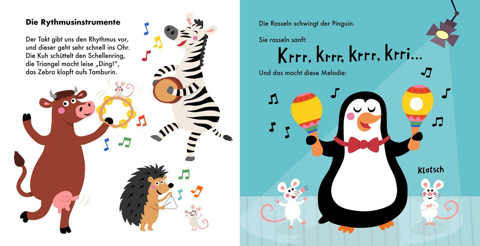 Beispielinhalt (Bild) Hör mal (Soundbuch): Wir machen Musik