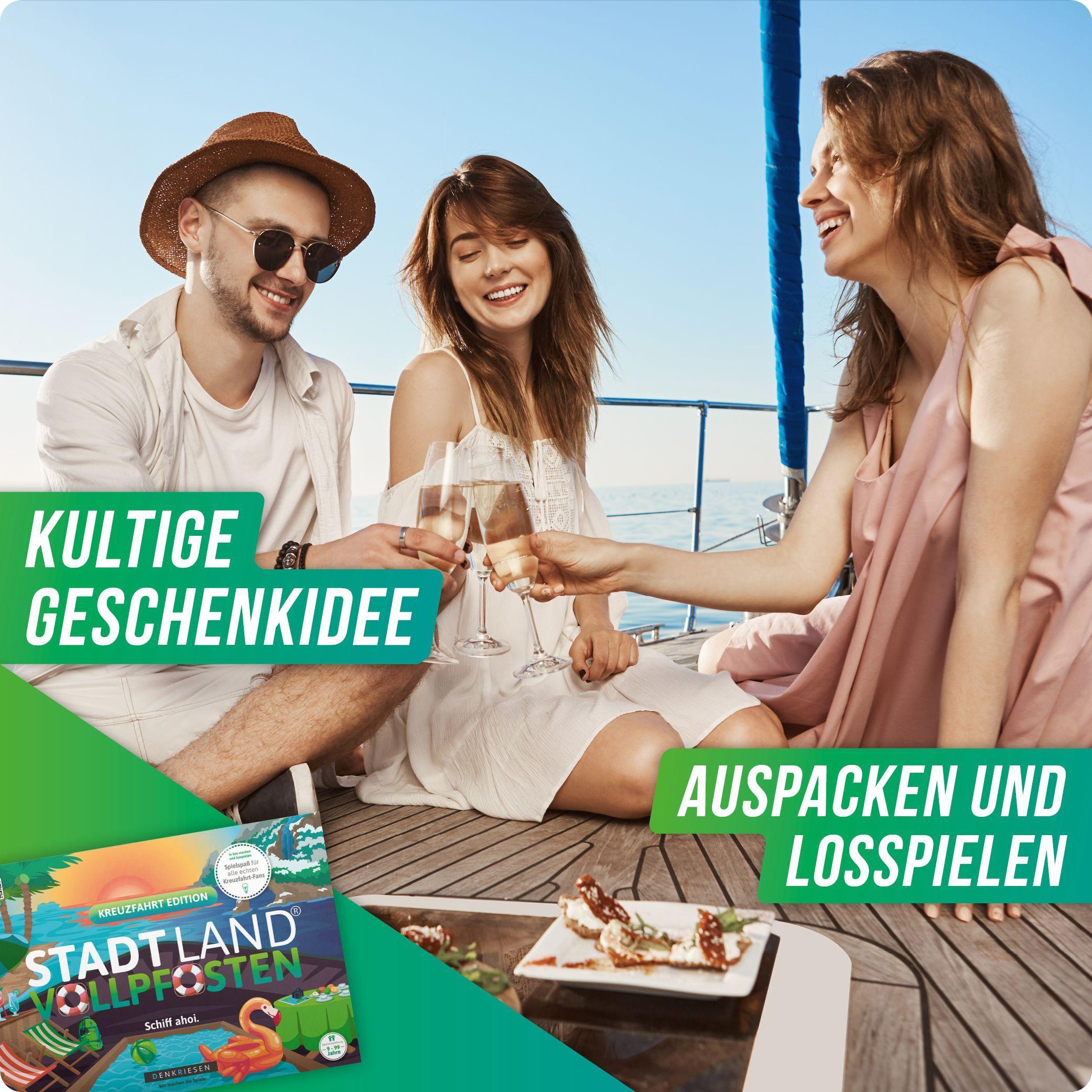 Beispielinhalt (Bild) DENKRIESEN - STADT LAND VOLLPFOSTEN® - KREUZFAHRT EDITION - "Schiff ahoi!" - A4