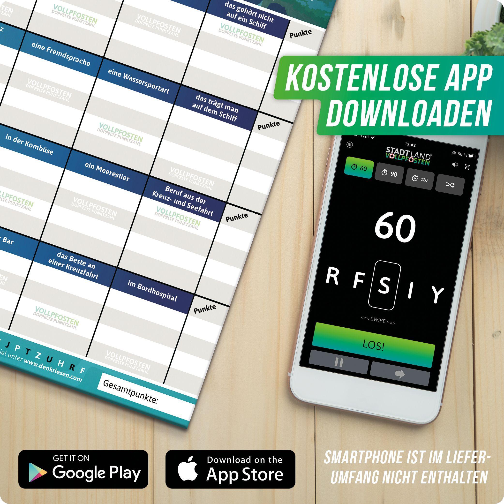 Beispielinhalt (Bild) DENKRIESEN - STADT LAND VOLLPFOSTEN® - KREUZFAHRT EDITION - "Schiff ahoi!" - A4