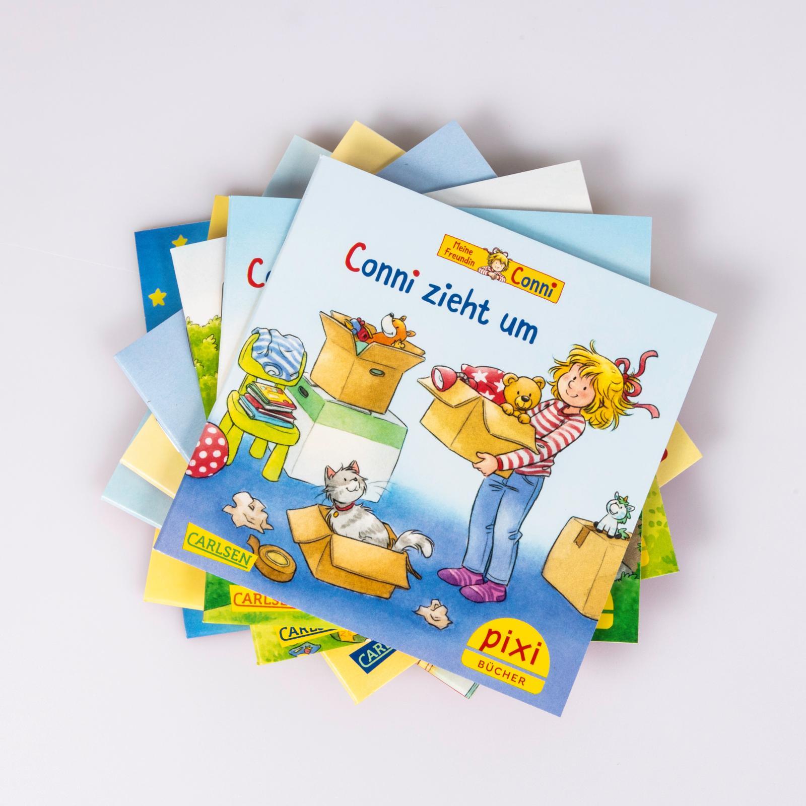 Beispielinhalt (Bild) Pixi-8er-Set 300: Neue Abenteuer mit Conni (8x1 Exemplar)