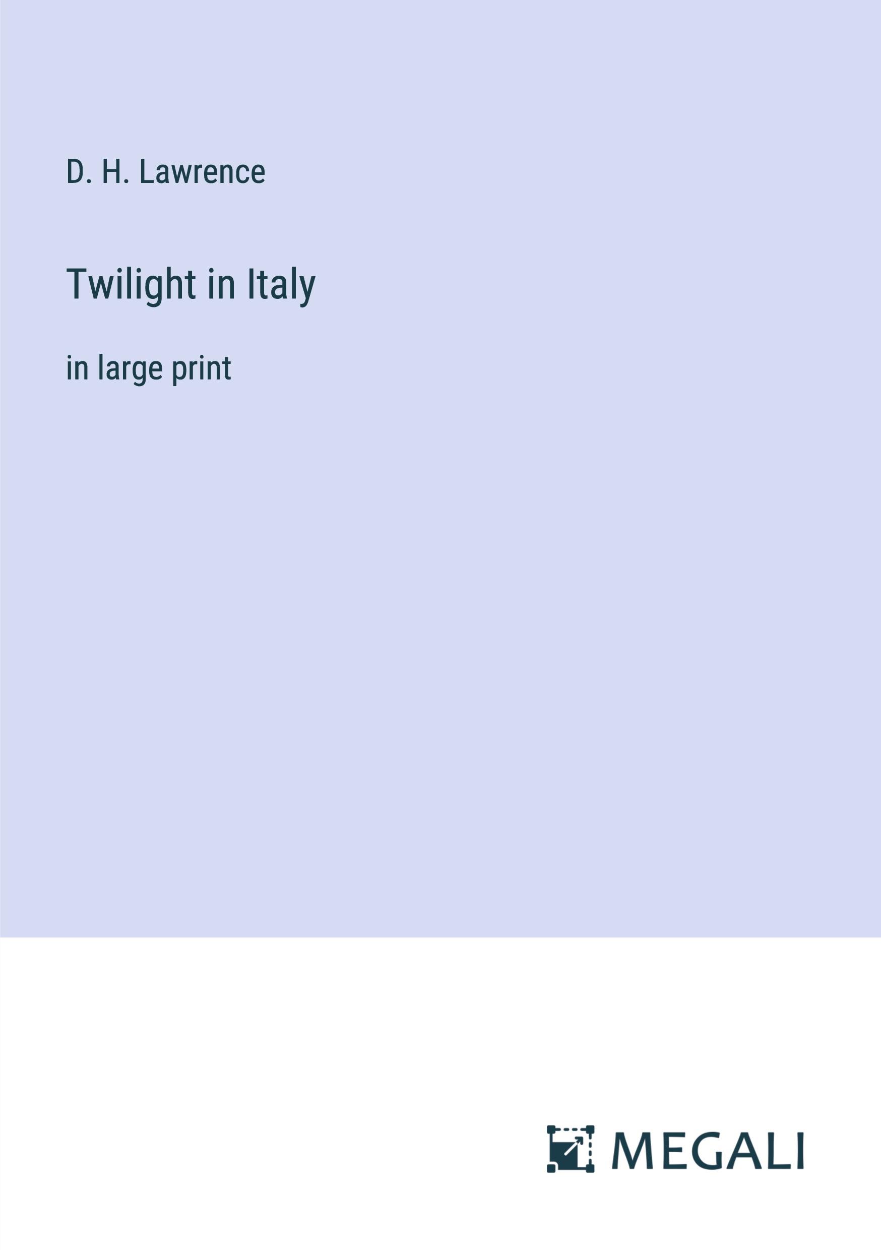 Vorderes Coverbild Twilight in Italy