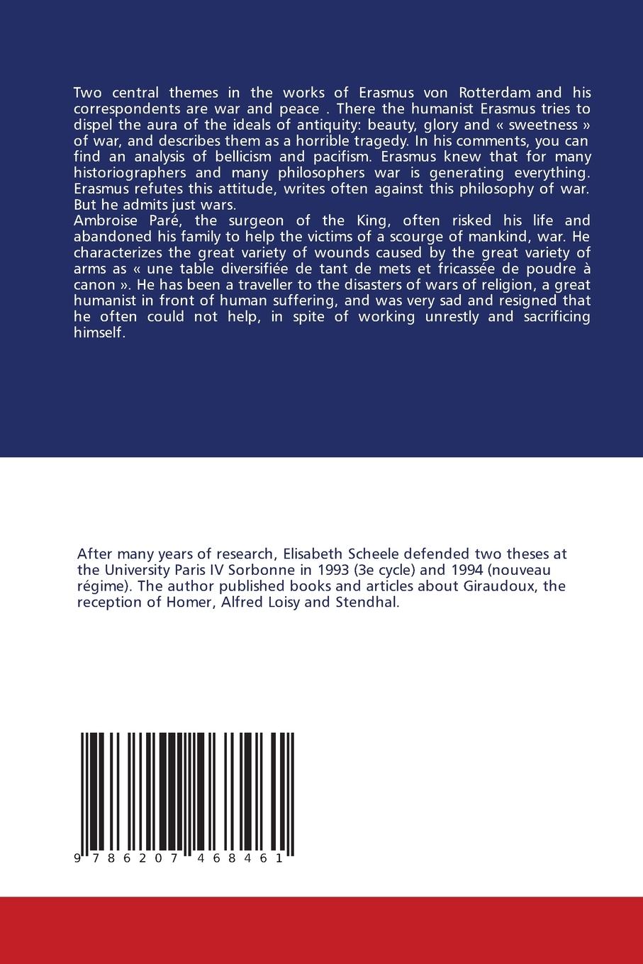 Rückseitencover Humanism of Erasmus von Rotterdam and Ambroise Paré