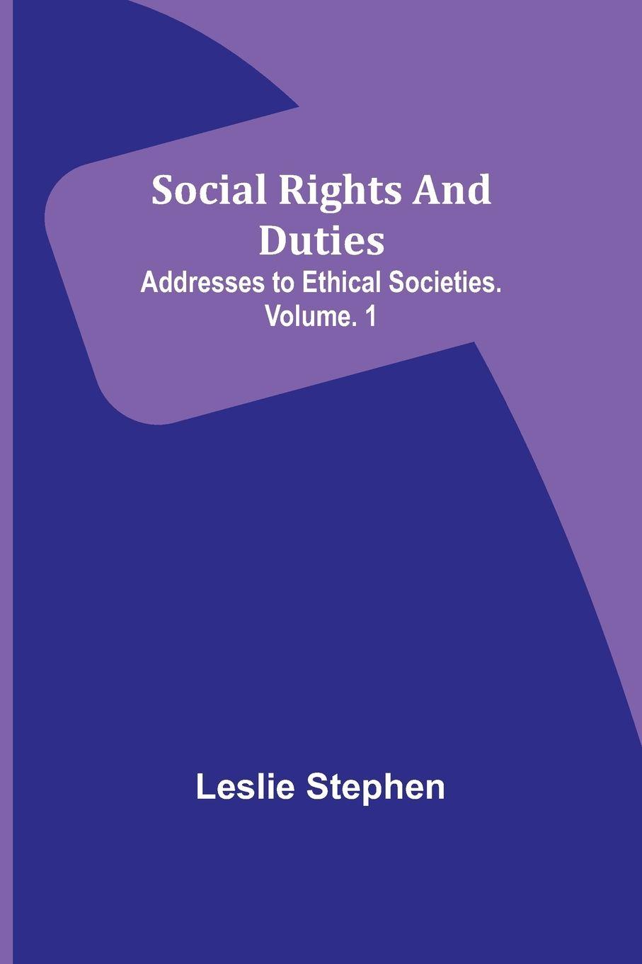 Vorderes Coverbild Social Rights And Duties