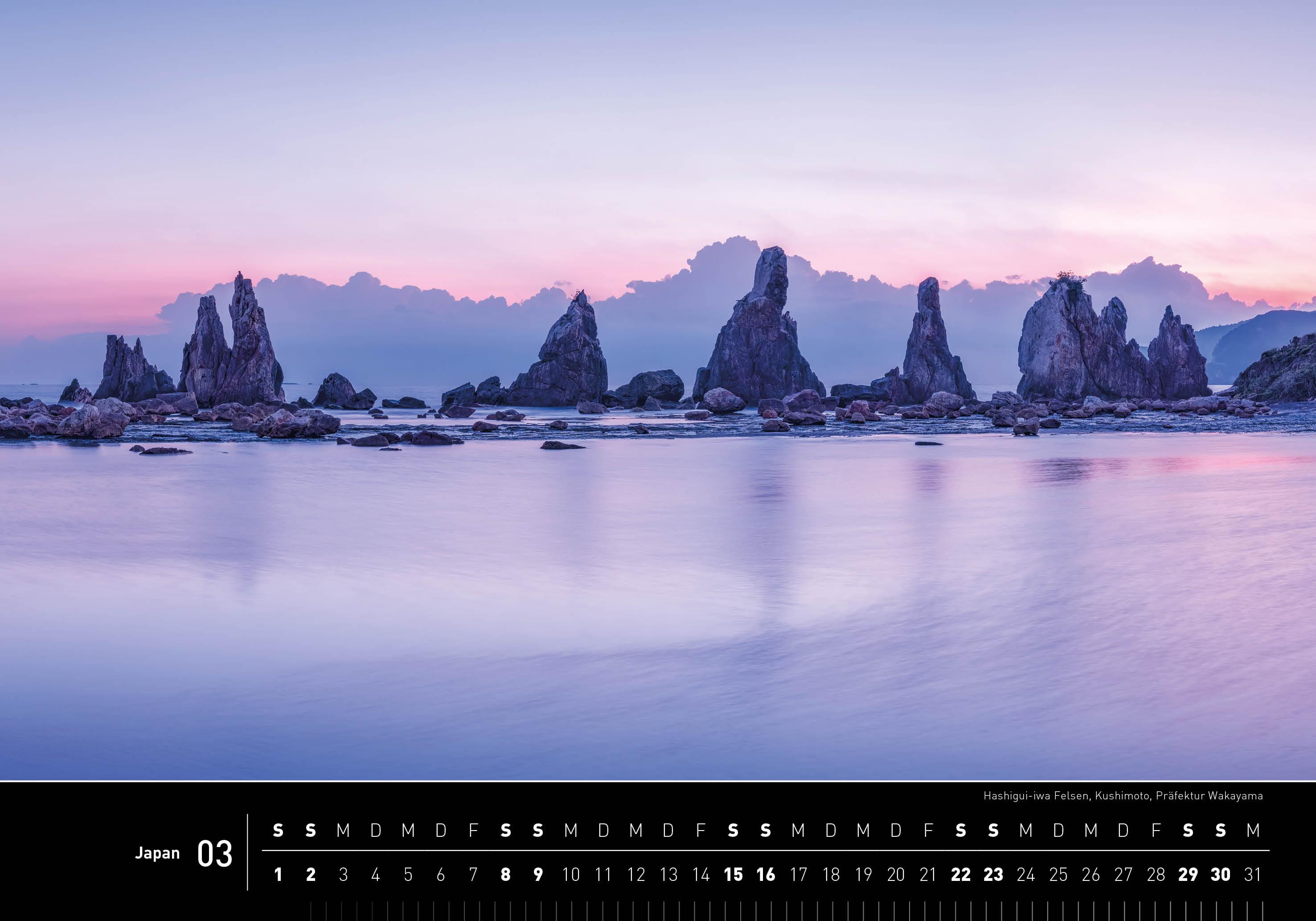 Beispielinhalt (Bild) 360° Japan Premiumkalender 2025
