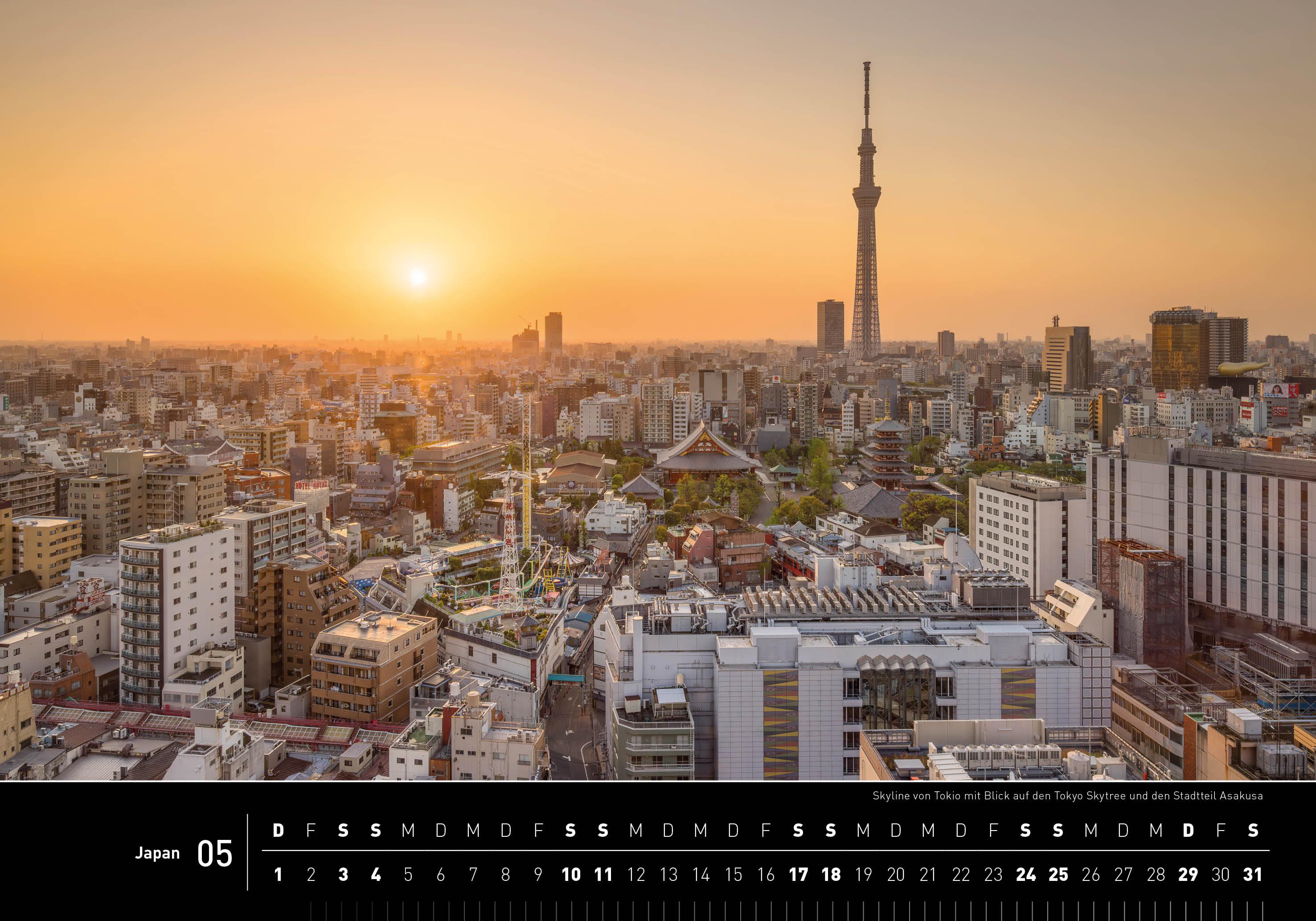 Beispielinhalt (Bild) 360° Japan Premiumkalender 2025