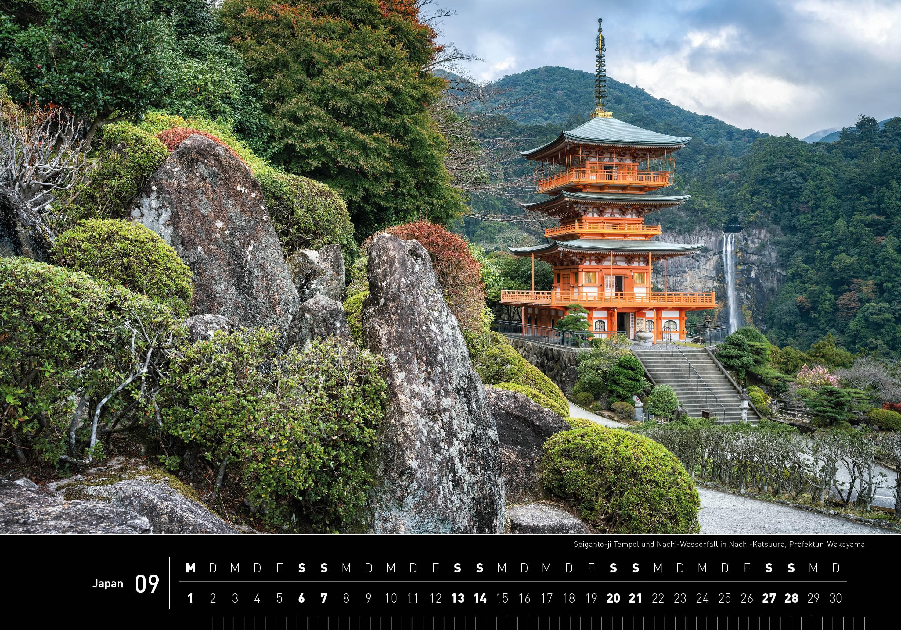 Beispielinhalt (Bild) 360° Japan Premiumkalender 2025