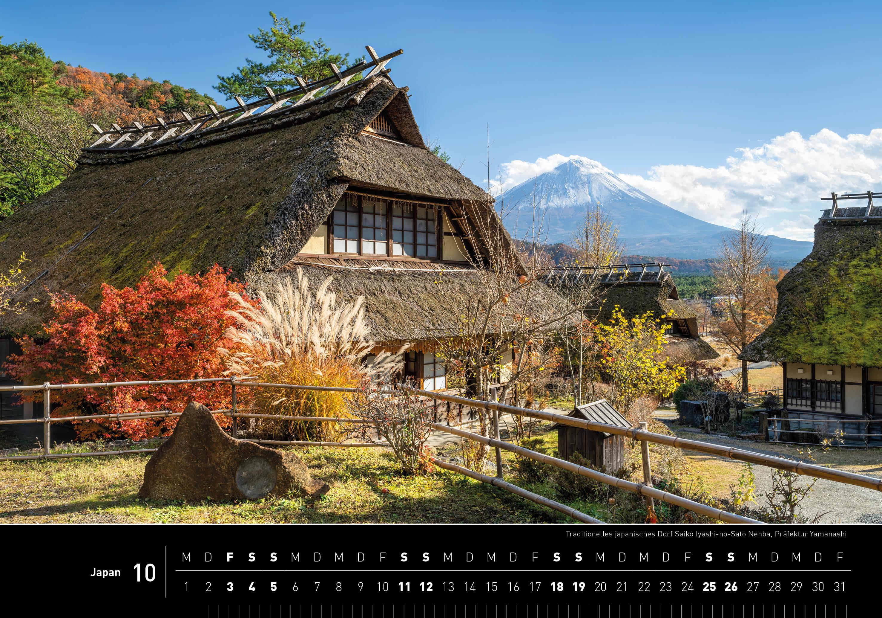 Beispielinhalt (Bild) 360° Japan Premiumkalender 2025