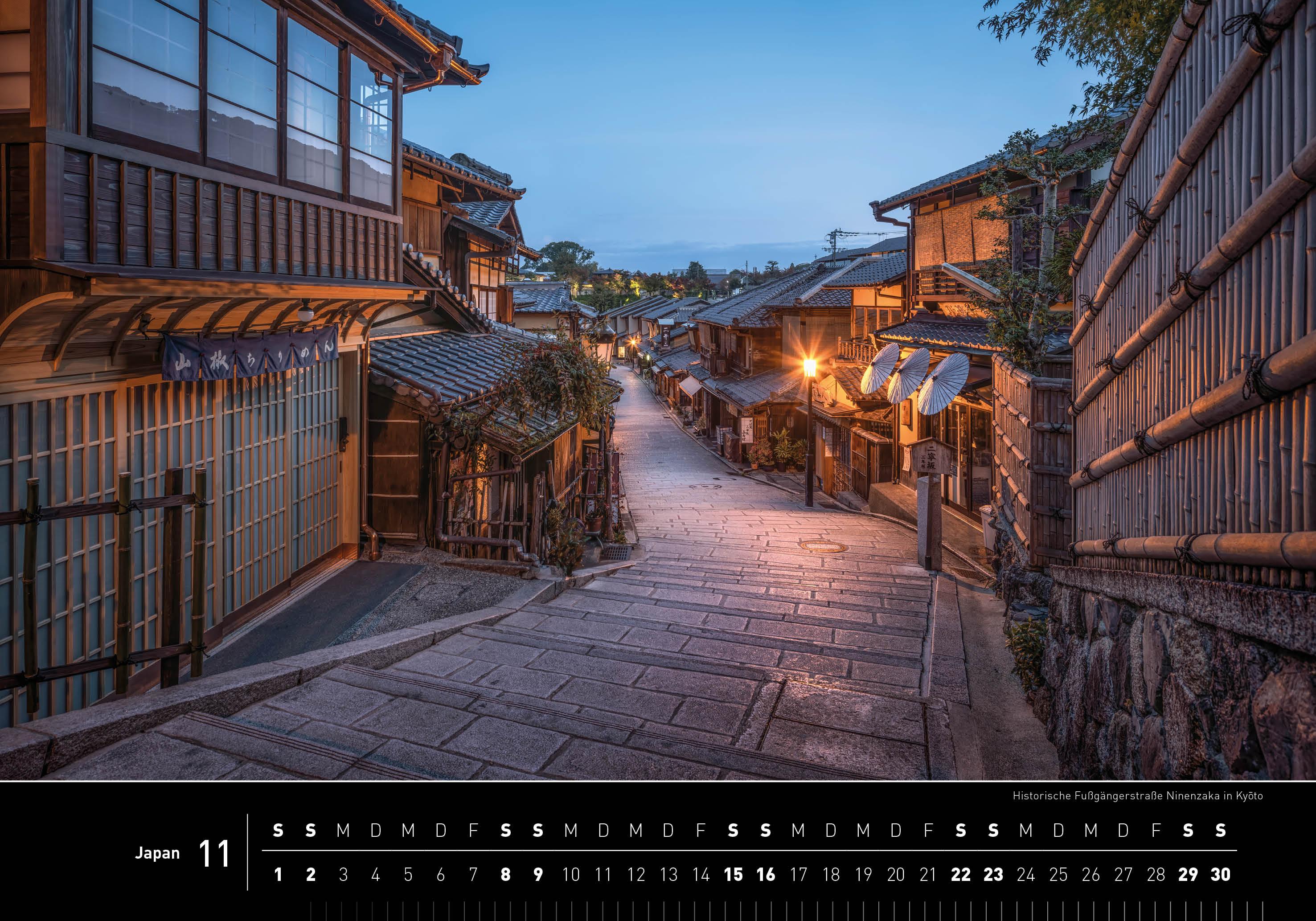 Beispielinhalt (Bild) 360° Japan Premiumkalender 2025