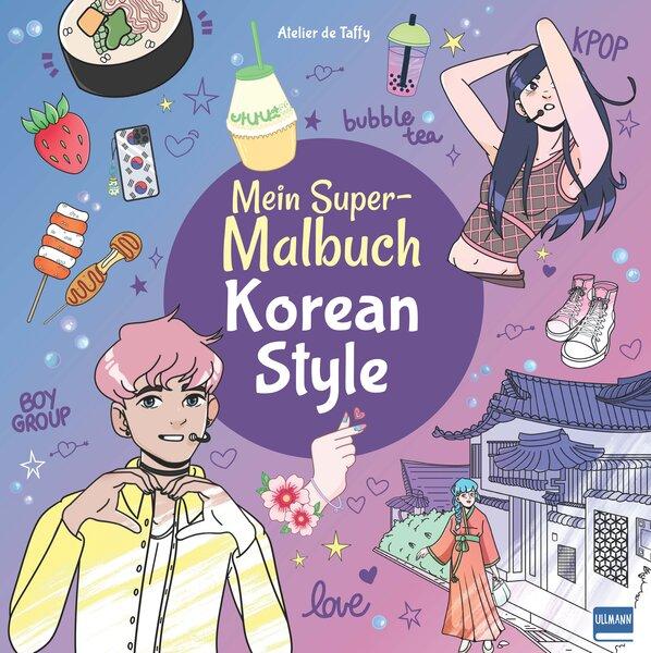 Vorderes Coverbild Mein Super-Malbuch - Korean Style