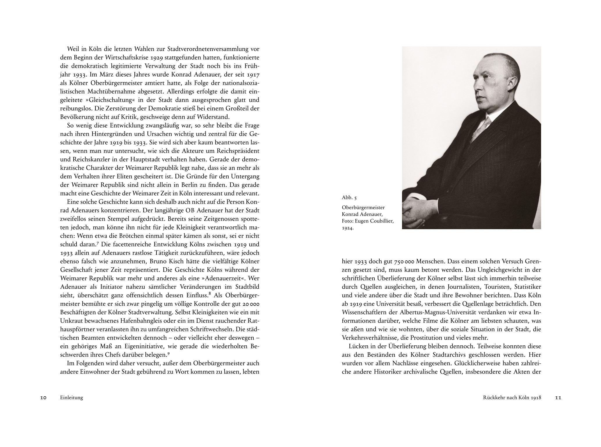 Beispielinhalt (Bild) Köln in der Weimarer Republik 1918-1933
