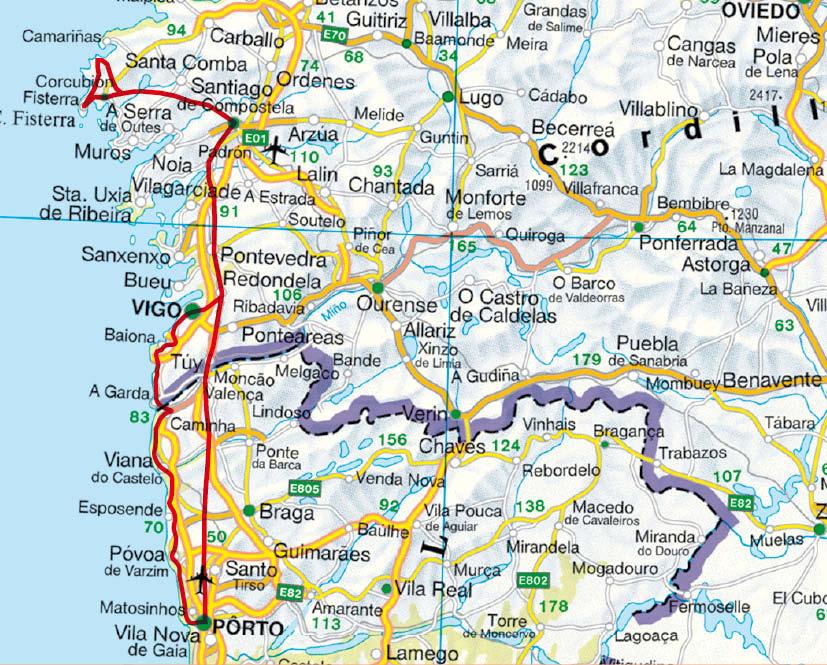 Beispielinhalt (Bild) Jakobsweg - Caminho Português