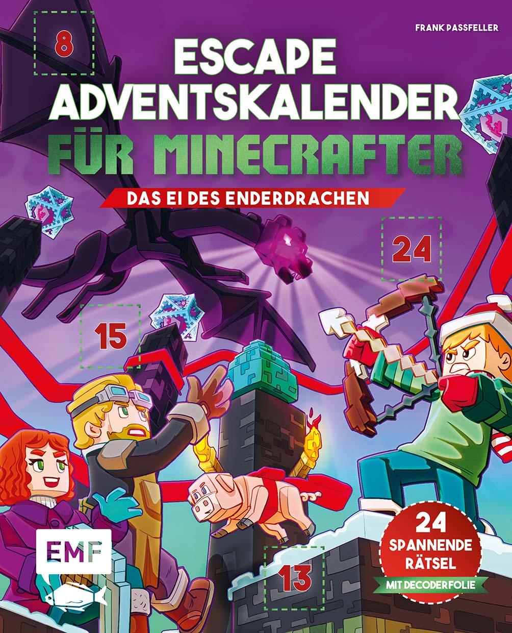 Vorderes Coverbild Escape-Adventskalender für Minecrafter: Das Ei des Enderdrachen