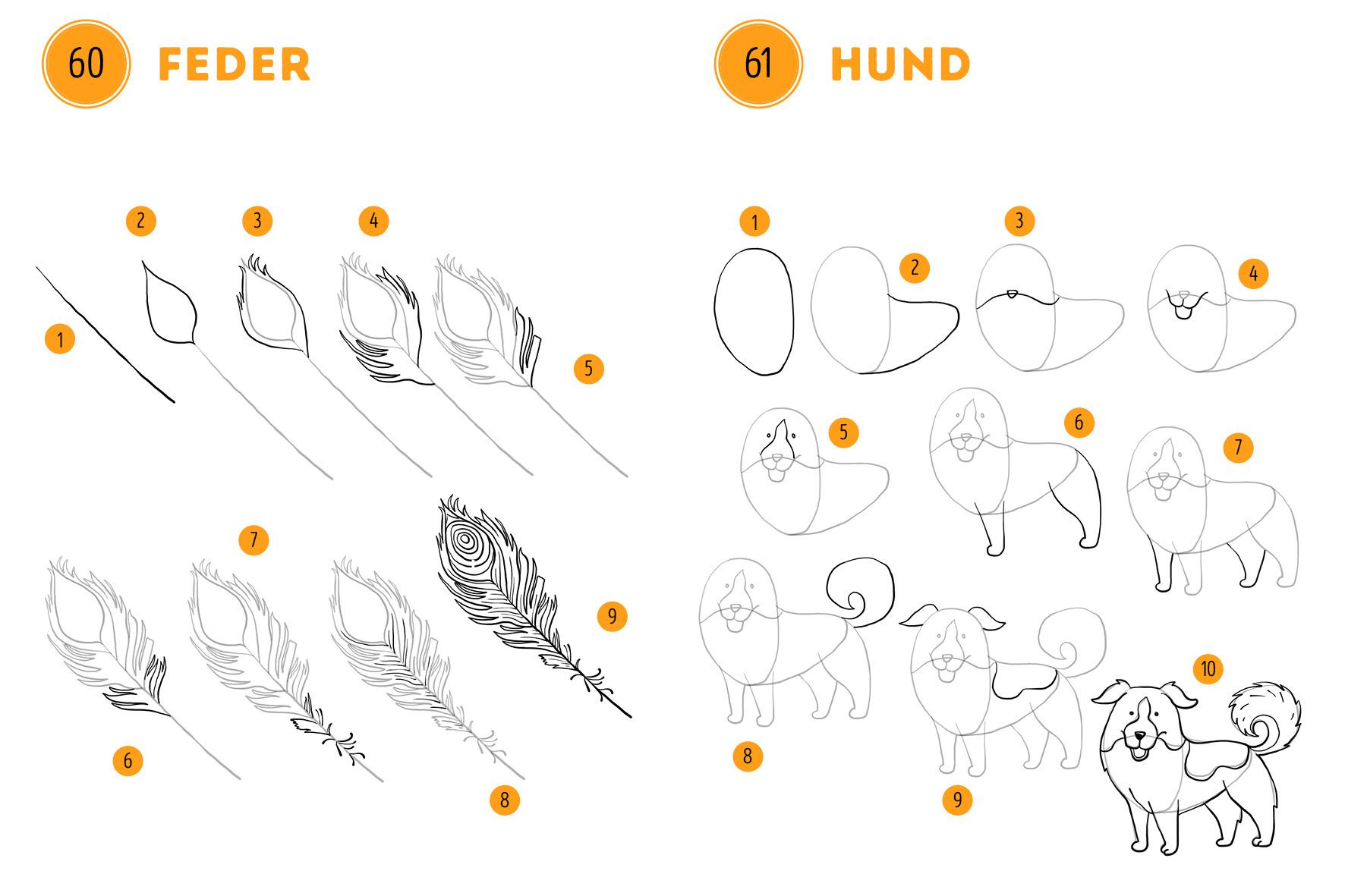 Beispielinhalt (Bild) 300 Motive zeichnen