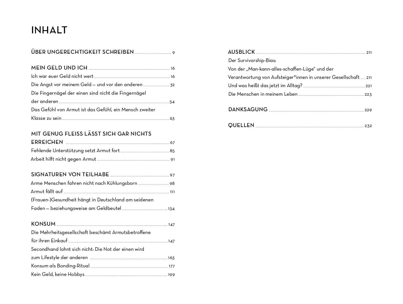 Beispielinhalt (Bild) Das Gefühl von Armut