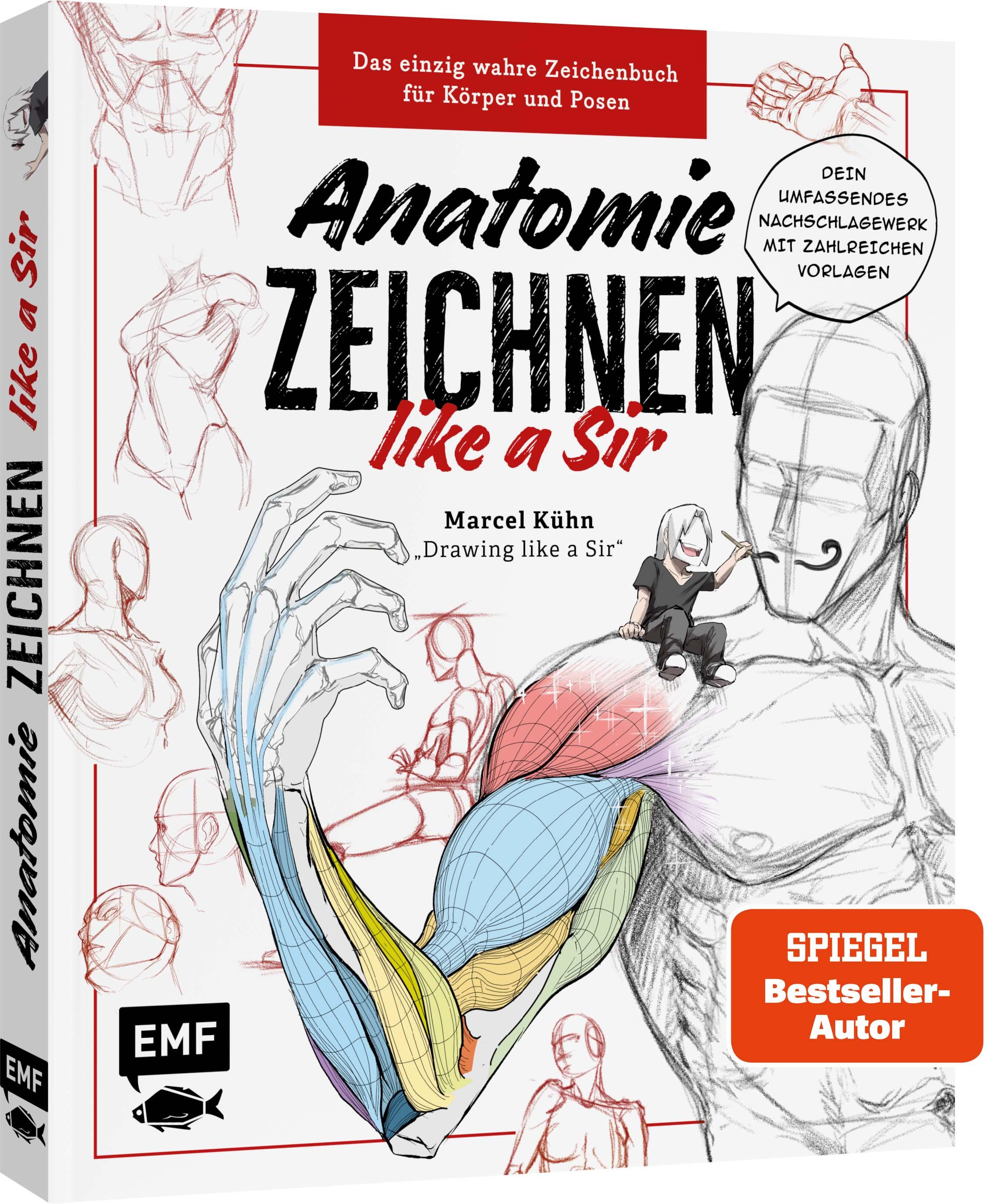 Vorderes Coverbild Anatomie zeichnen like a Sir