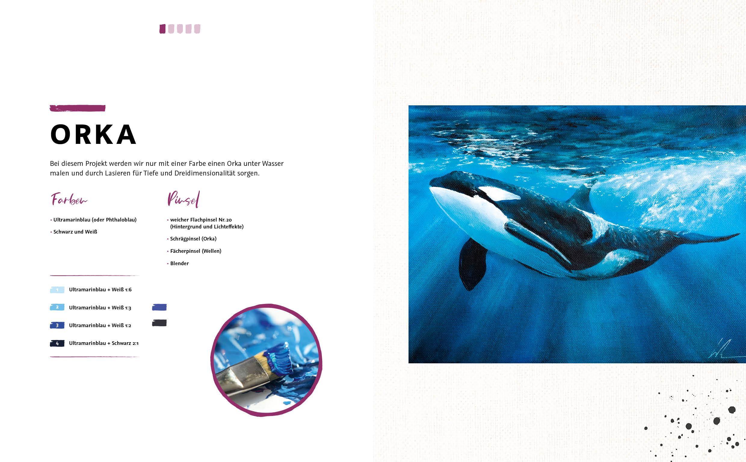 Beispielinhalt (Bild) Die Kunst der Acrylmalerei - das Grundlagenwerk