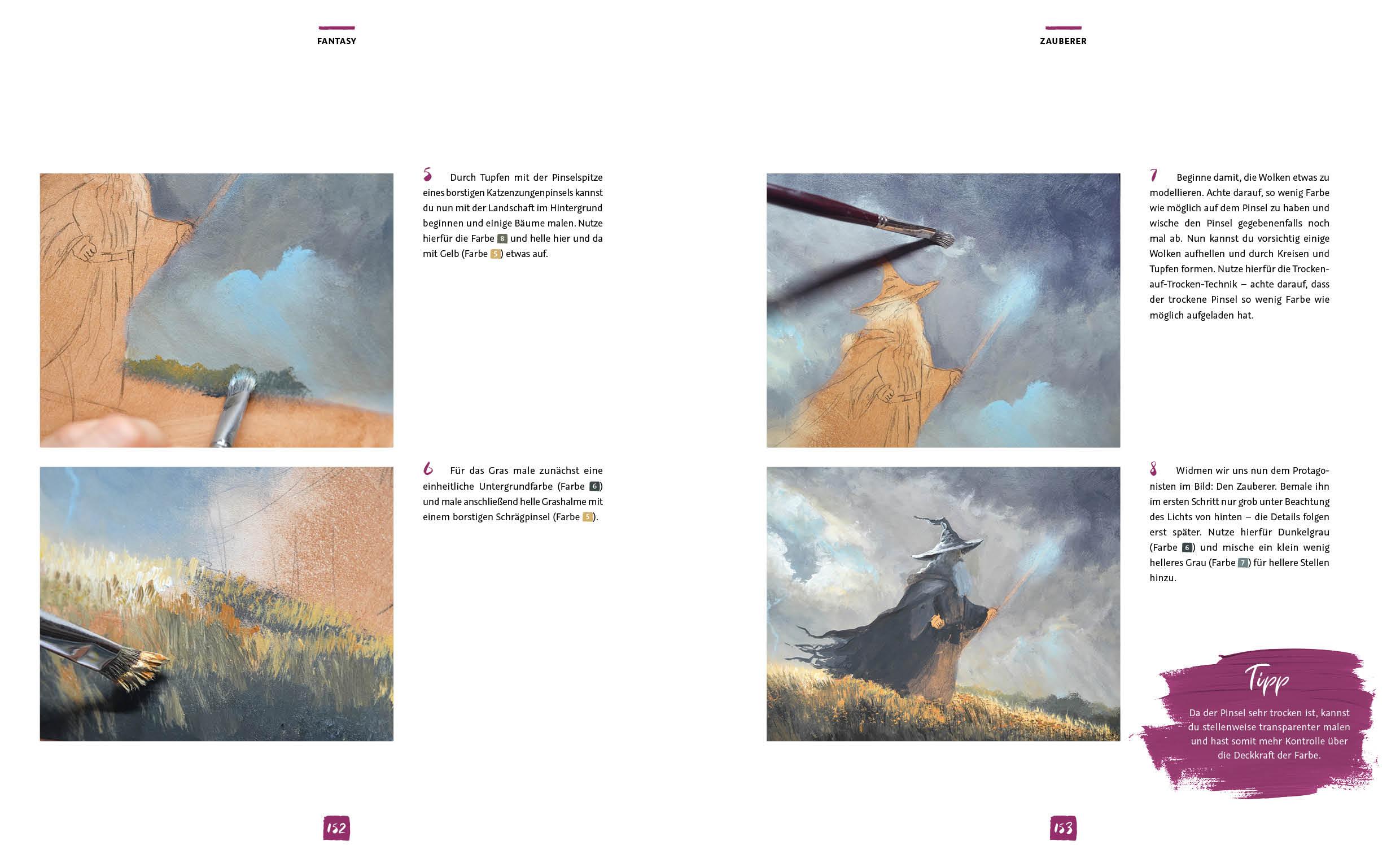 Beispielinhalt (Bild) Die Kunst der Acrylmalerei - das Grundlagenwerk