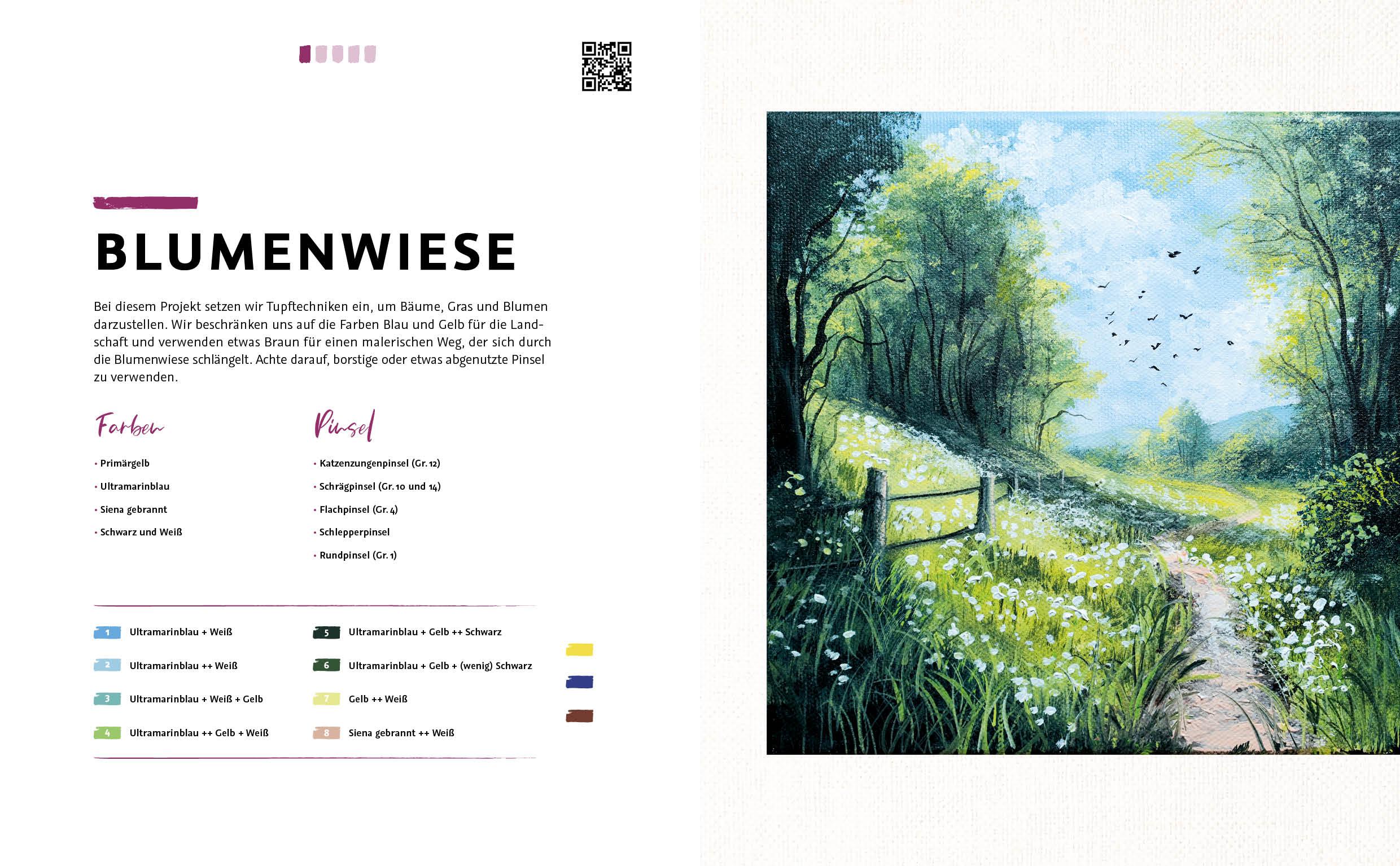 Beispielinhalt (Bild) Die Kunst der Acrylmalerei - das Grundlagenwerk