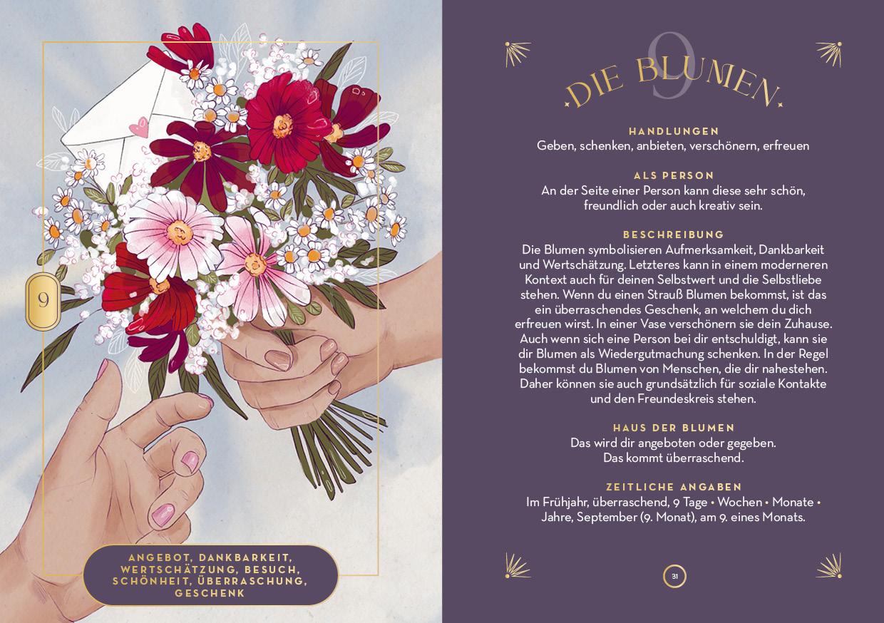 Beispielinhalt (Bild) Lenormand-Kartenset: Seelenreise Lenormand