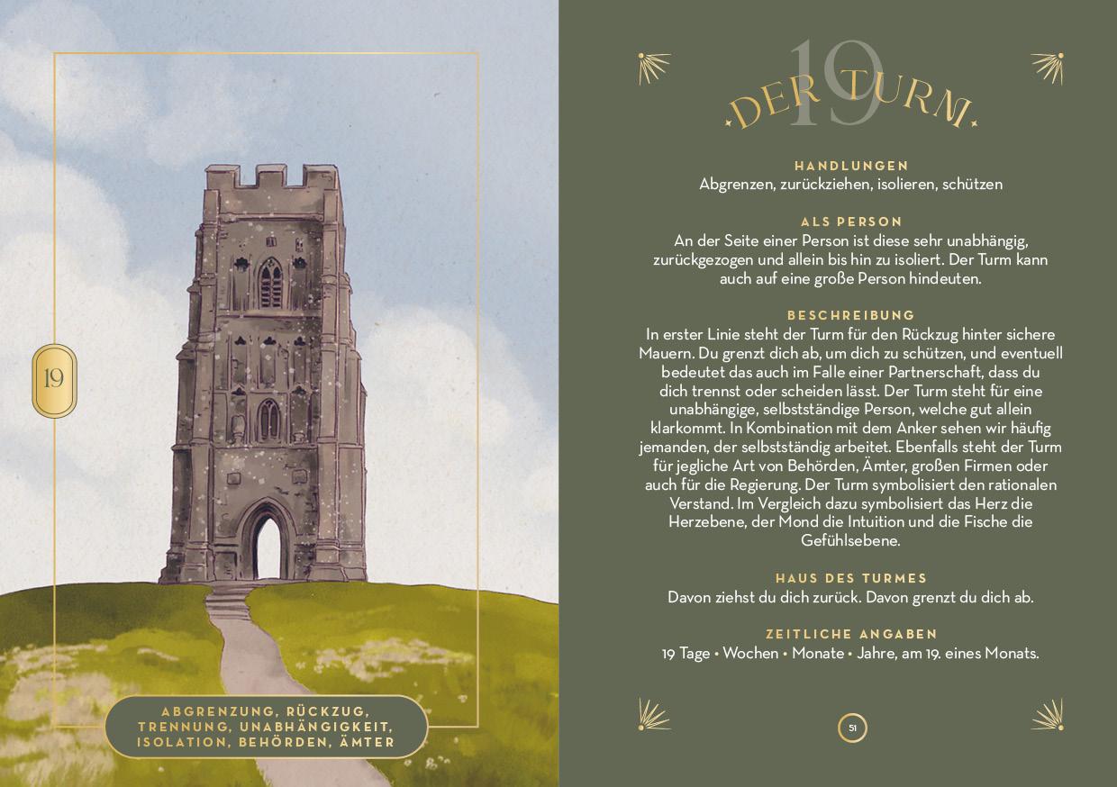 Beispielinhalt (Bild) Lenormand-Kartenset: Seelenreise Lenormand