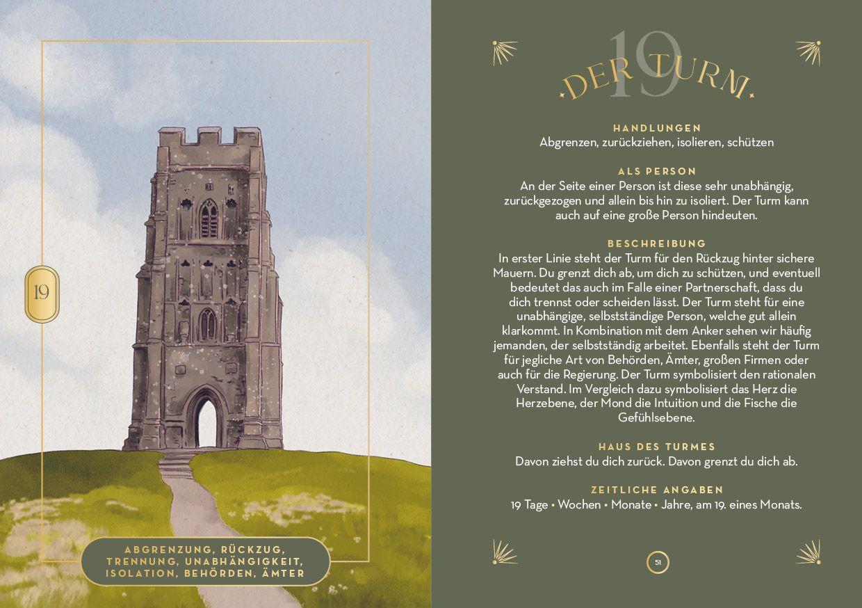 Beispielinhalt (Bild) Lenormand-Kartenset: Seelenreise Lenormand