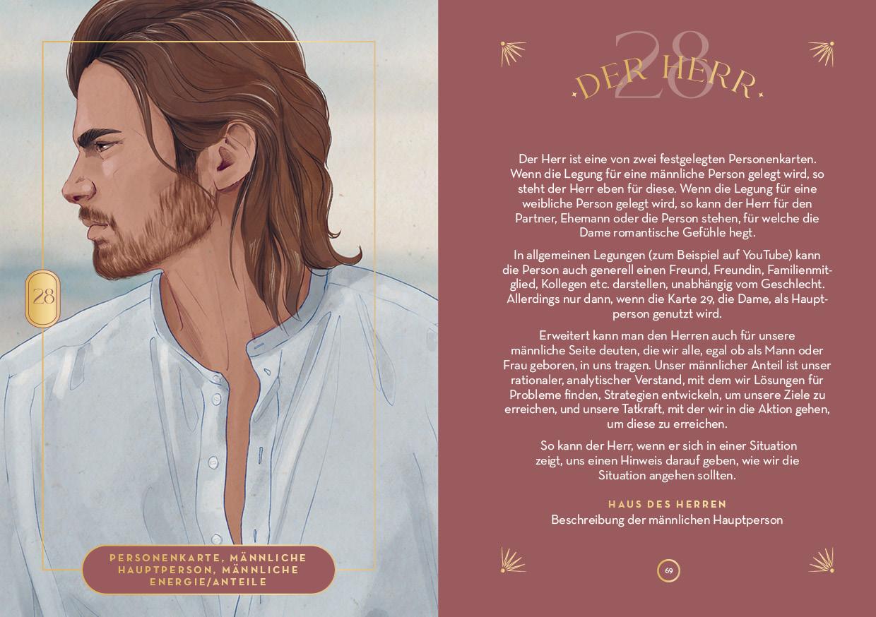 Beispielinhalt (Bild) Lenormand-Kartenset: Seelenreise Lenormand