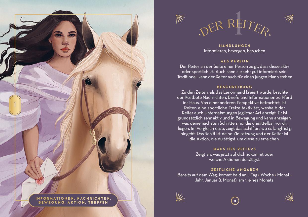 Beispielinhalt (Bild) Lenormand-Kartenset: Seelenreise Lenormand