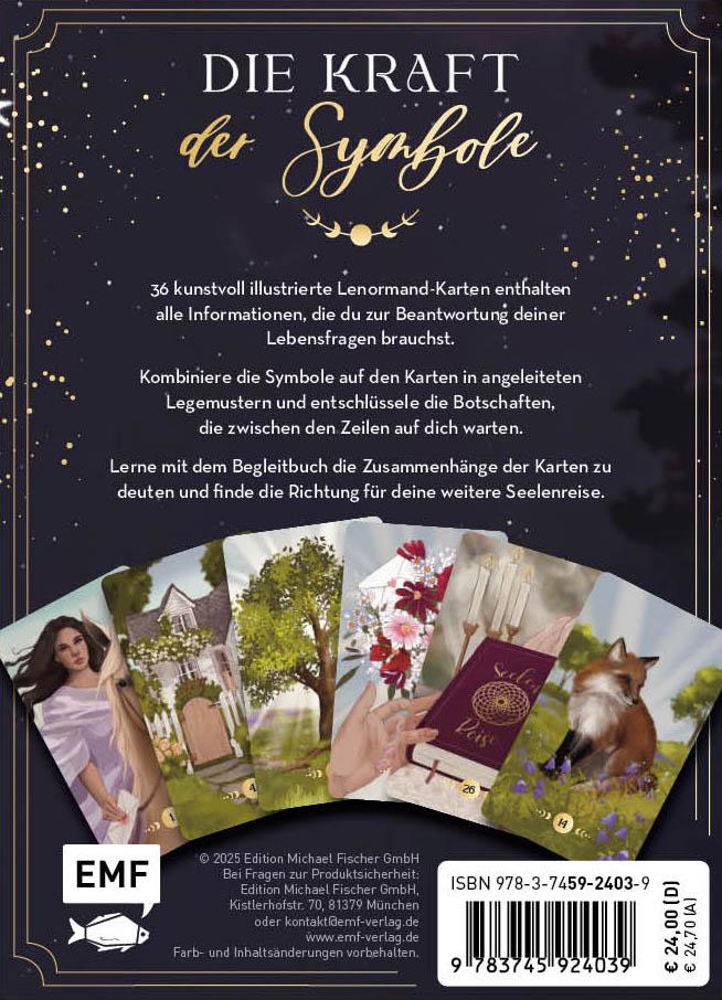 Rückseitencover Lenormand-Kartenset: Seelenreise Lenormand