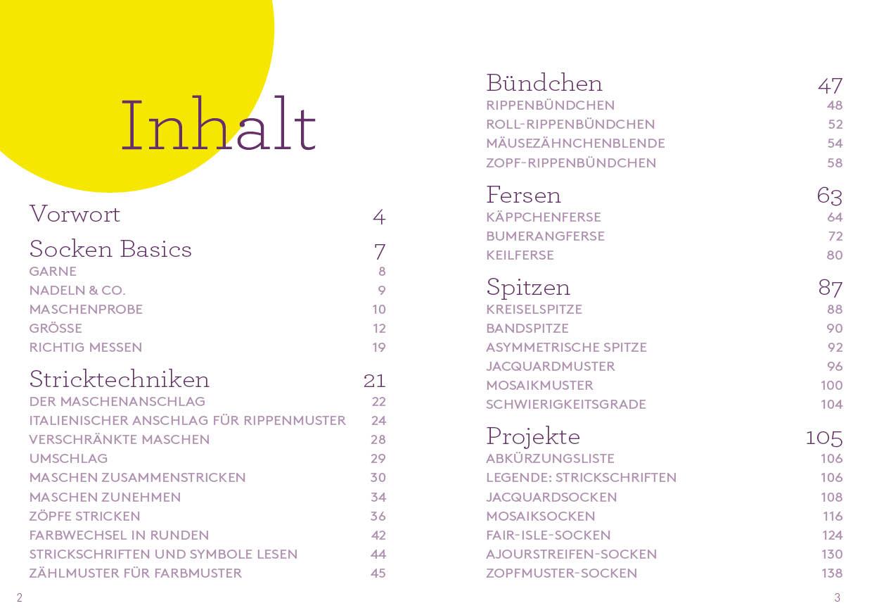 Beispielinhalt (Bild) Auf die Socke, fertig, los! Die kleine Strickschule für unterwegs