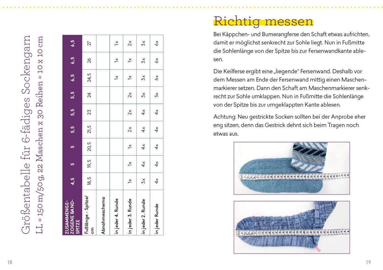 Beispielinhalt (Bild) Auf die Socke, fertig, los! Die kleine Strickschule für unterwegs